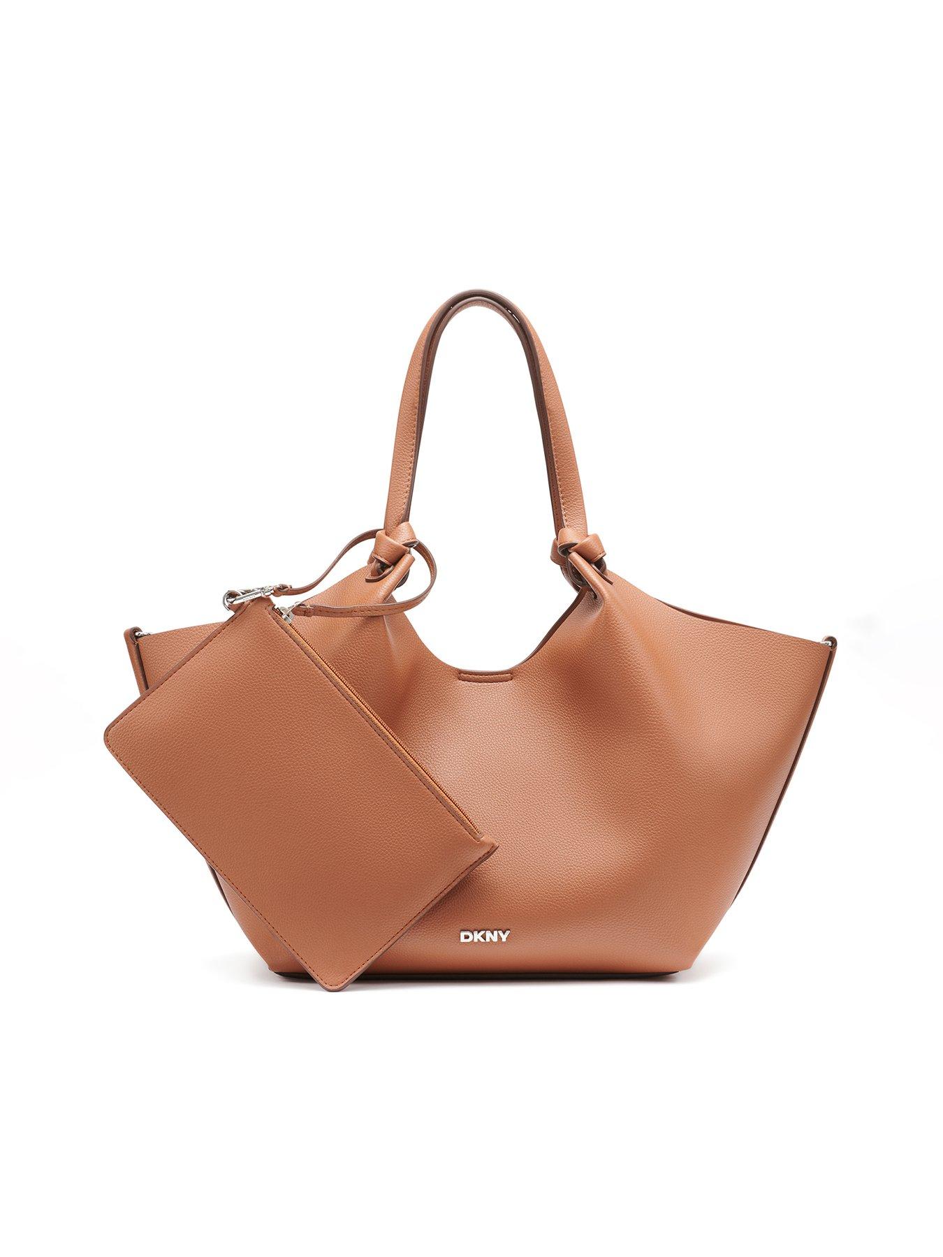 DKNY Paula Medium Logo Tote Bag - Brown