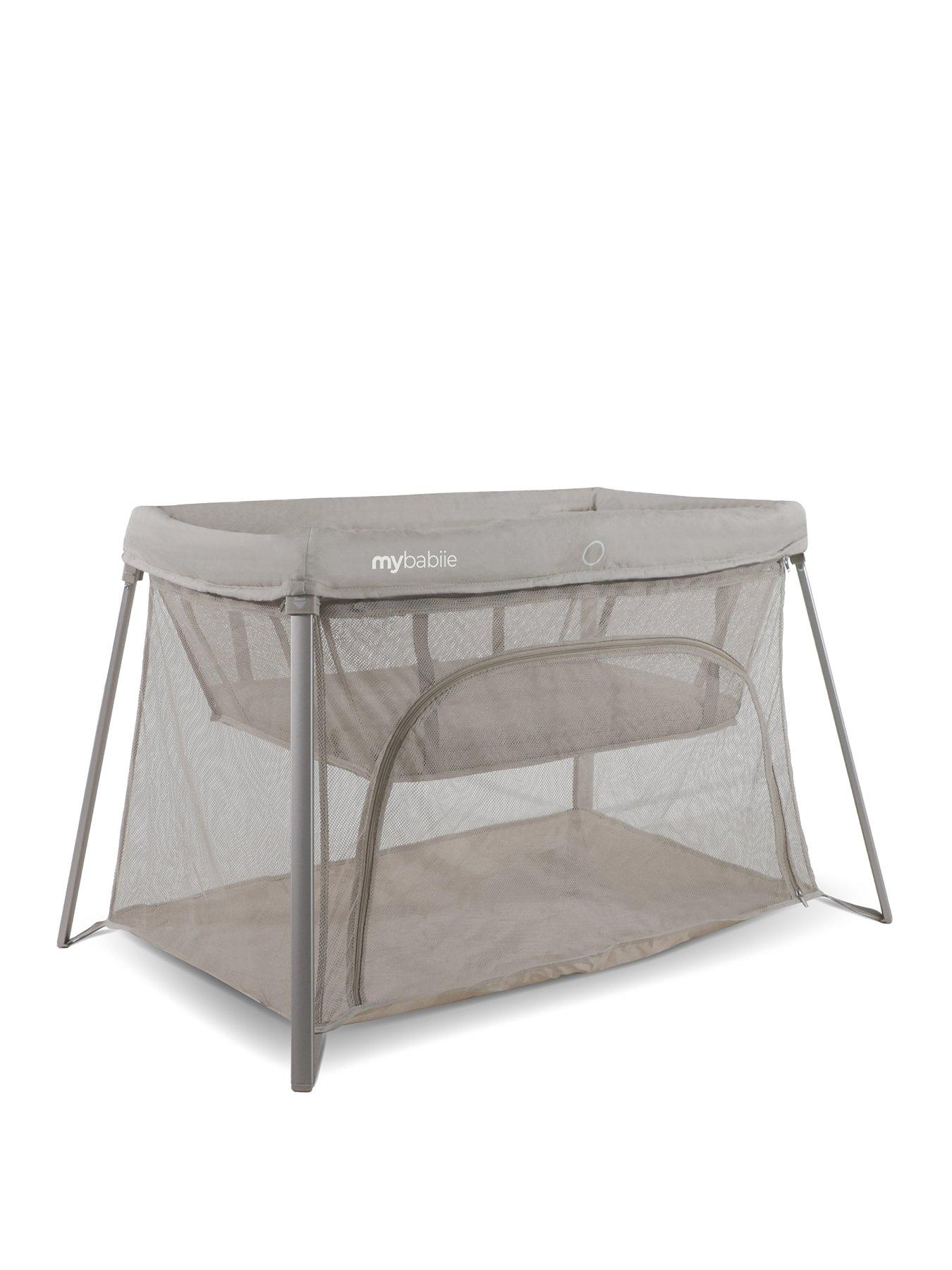 Image 2 of 7 of My Babiie MBTC3 Air-Light 3-in-1 Travel Cot with Bassinet - Ivory