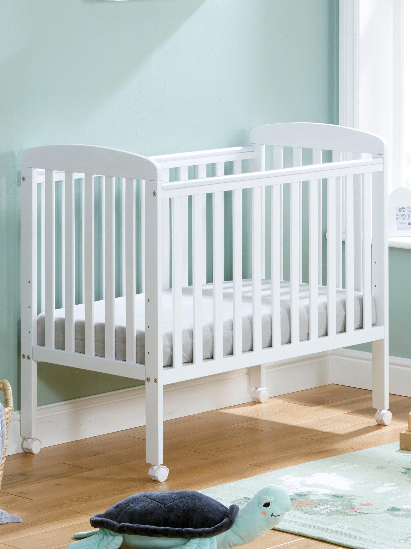 undefined Space Saver Cot White with Fibre Mattress