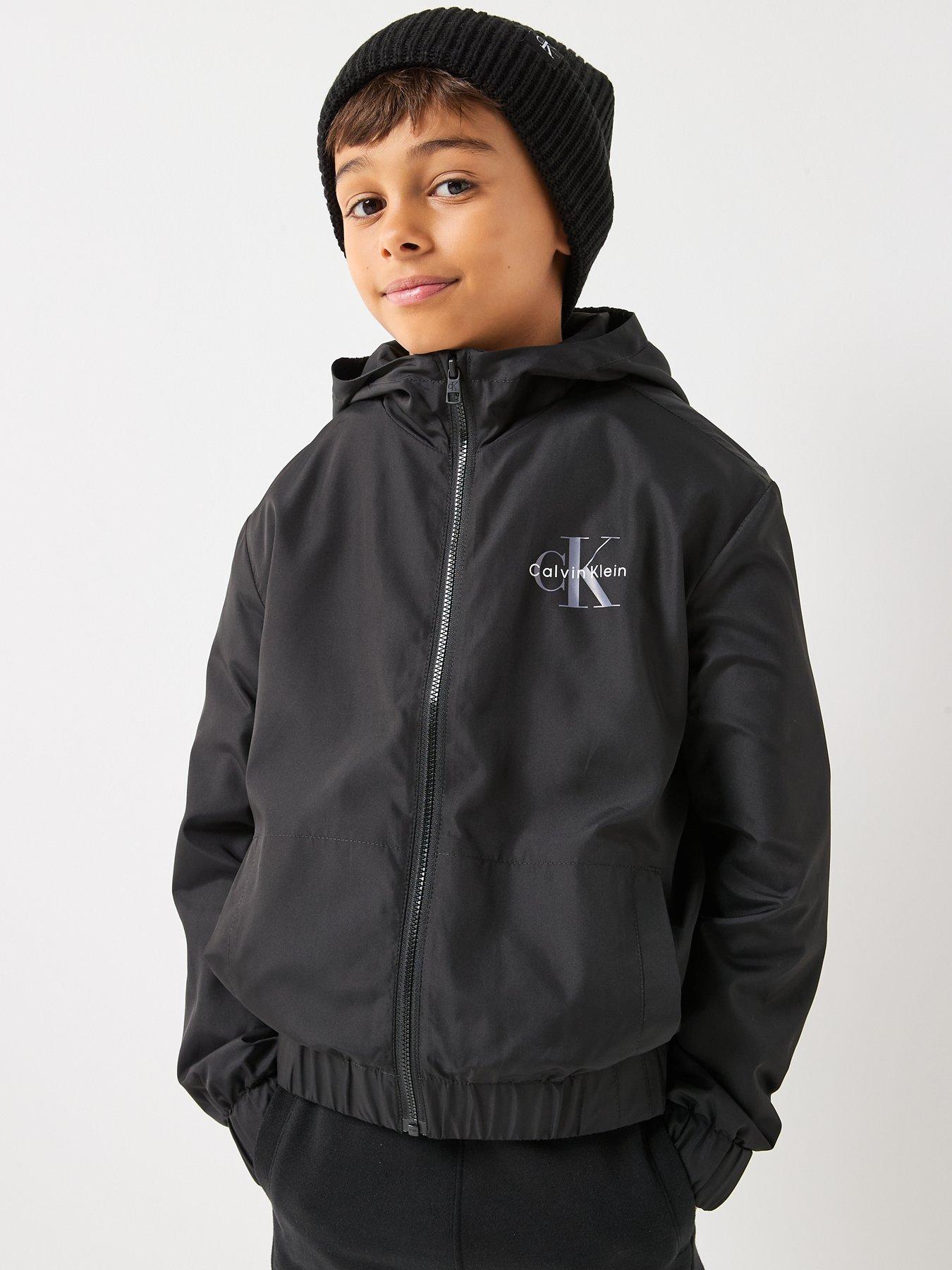  image of calvin-klein-jeans-boys-monologo-essential-jacket-black