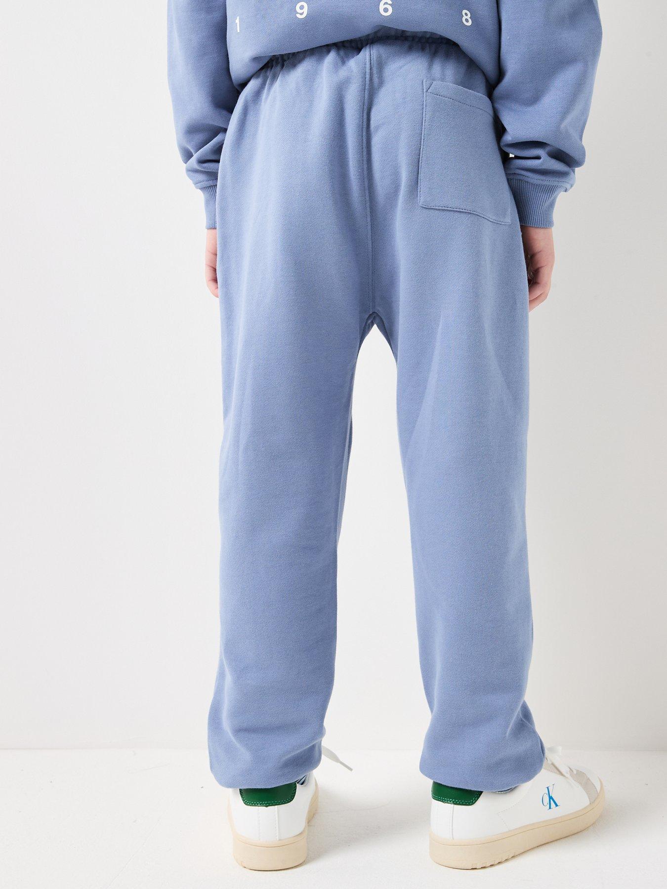  image of calvin-klein-jeans-boys-relaxed-pintuck-sweatpants-blue