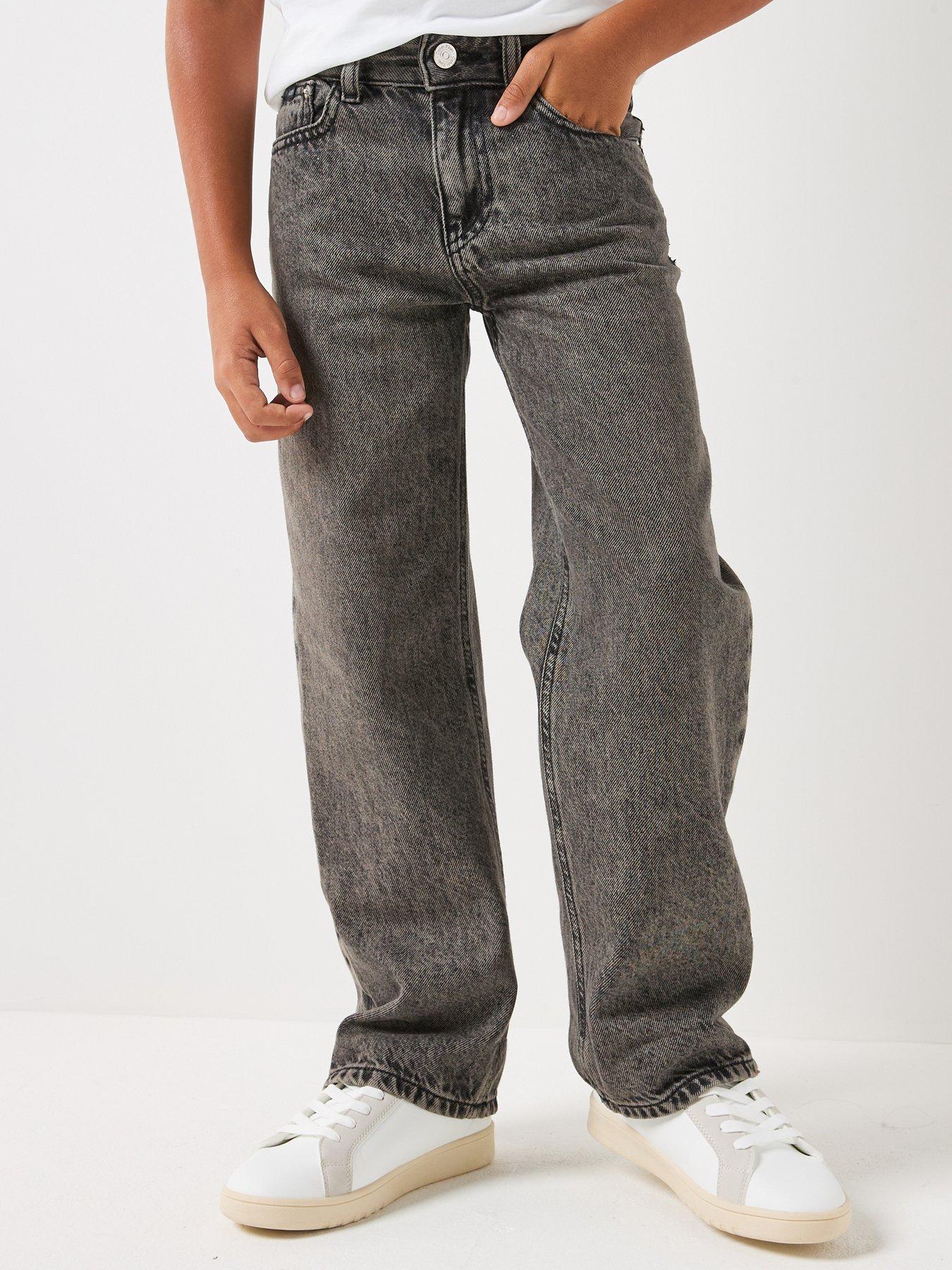 calvin-klein-jeans-boys-turn-up-skater-jeans-black