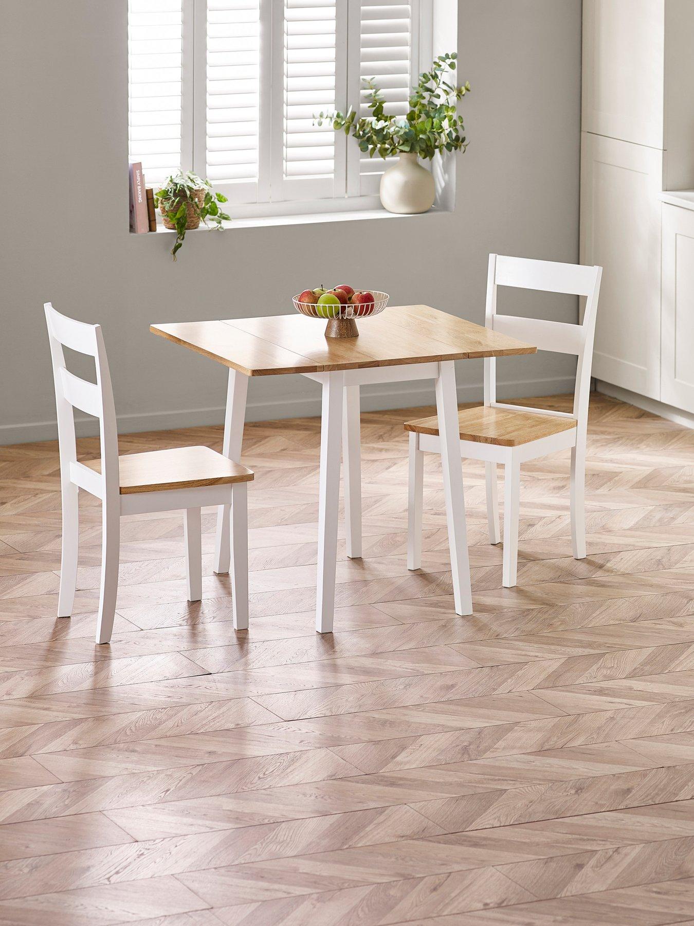 Image 1 of 7 of Julian Bowen Linwood Drop Leaf Extending Dining Table