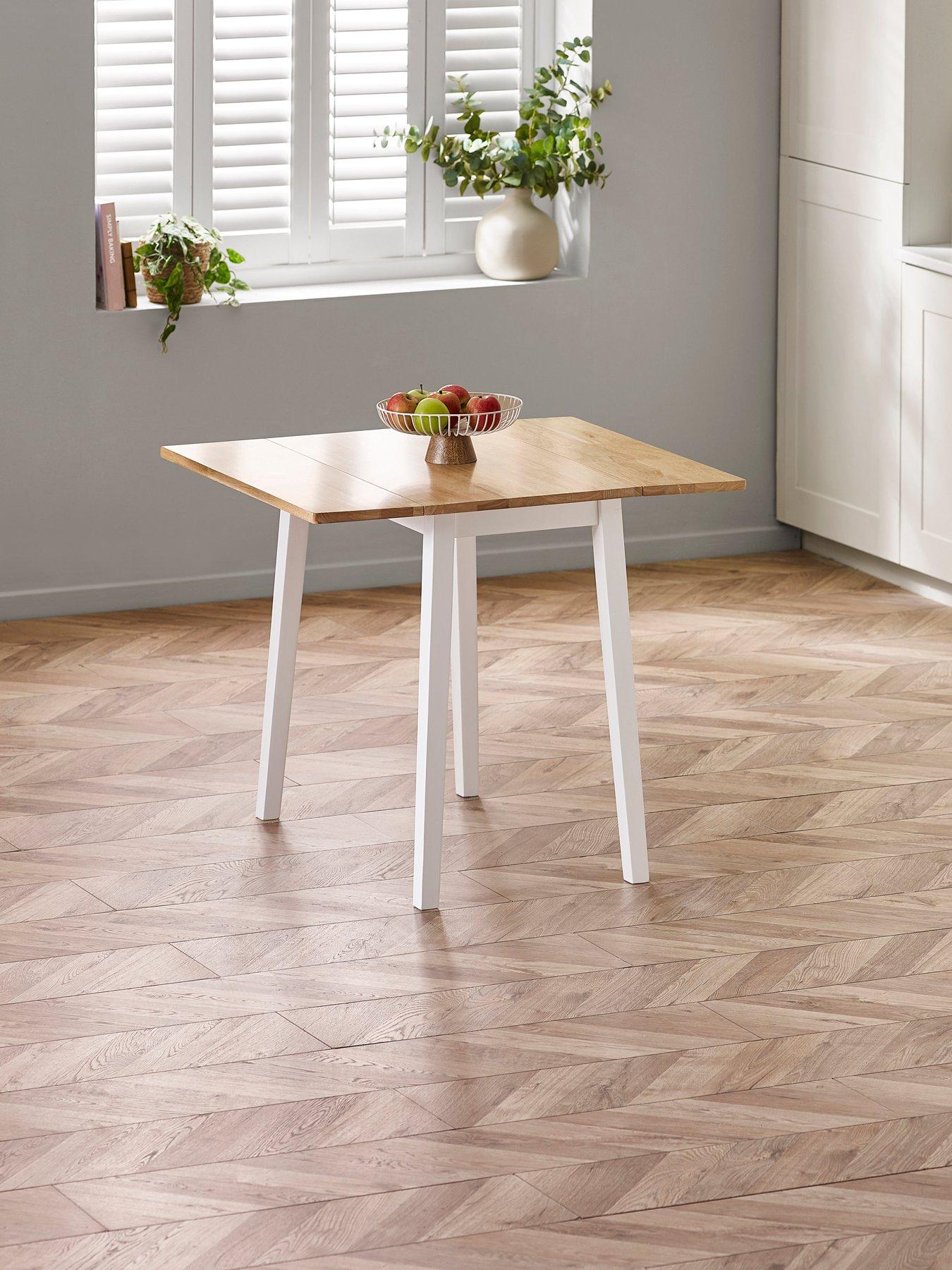 Image 6 of 7 of Julian Bowen Linwood Drop Leaf Extending Dining Table