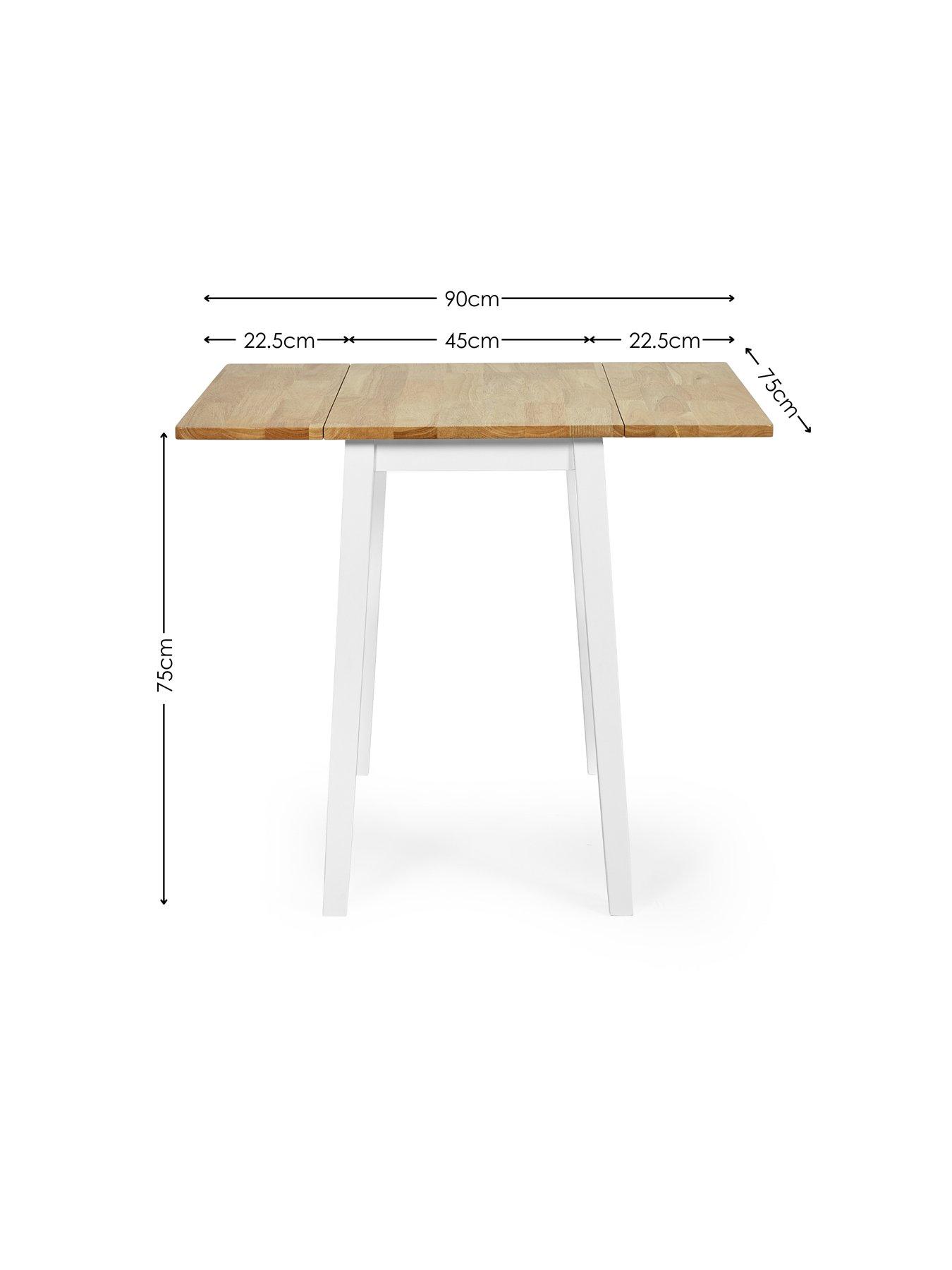 Image 7 of 7 of Julian Bowen Linwood Drop Leaf Extending Dining Table