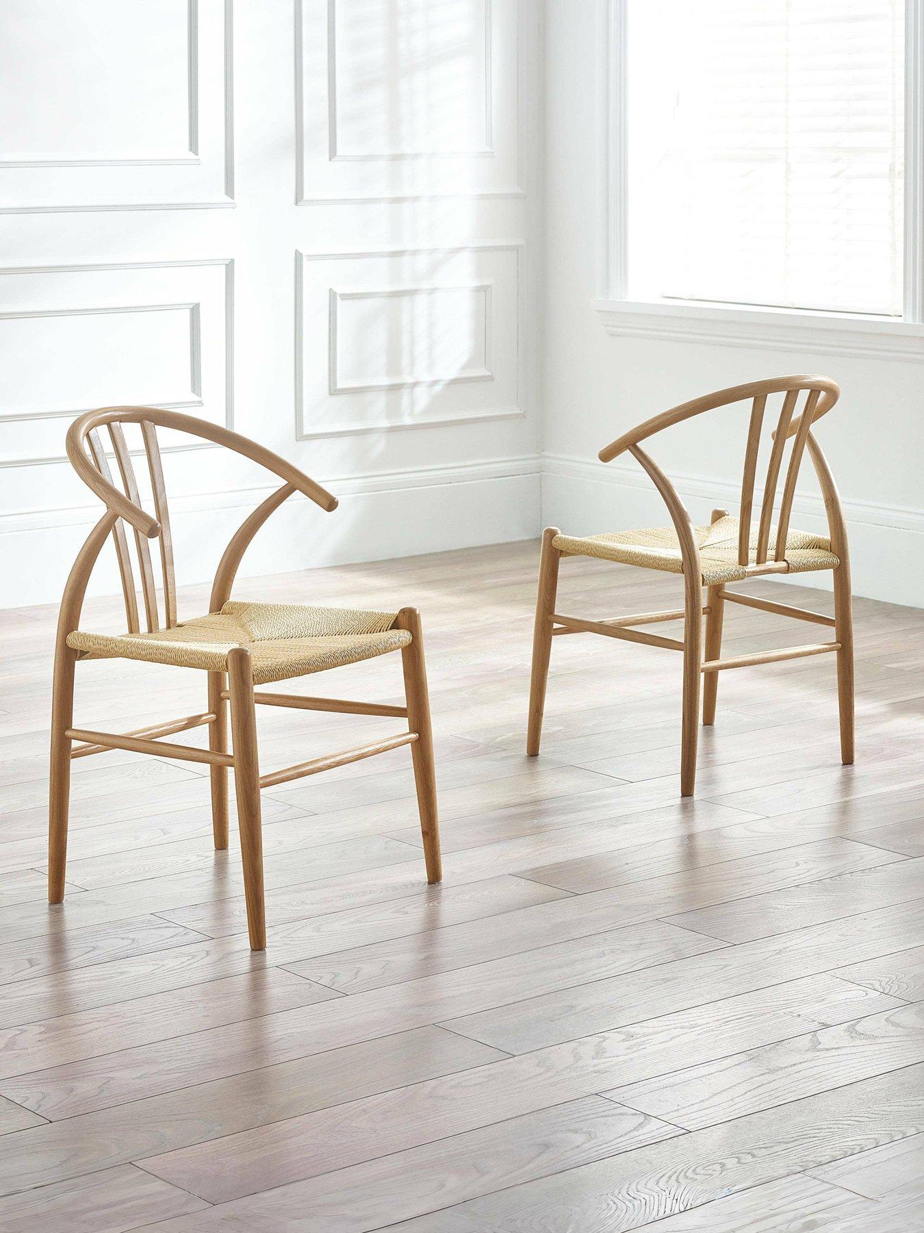 undefined Set Of 2 Symi Oak Dining Chairs