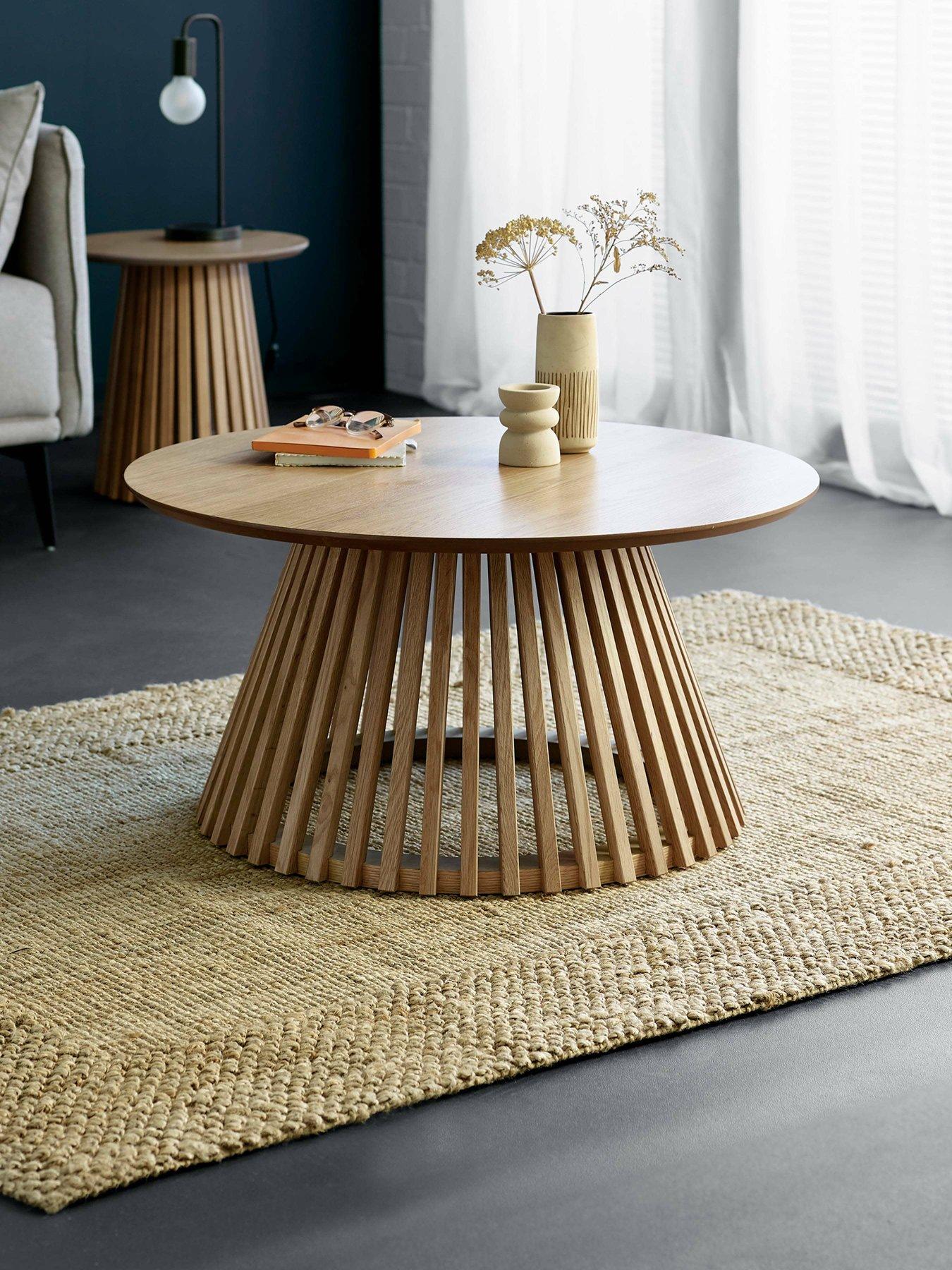 Julian Bowen Ollie Slatted Coffee Table - Natural Oak