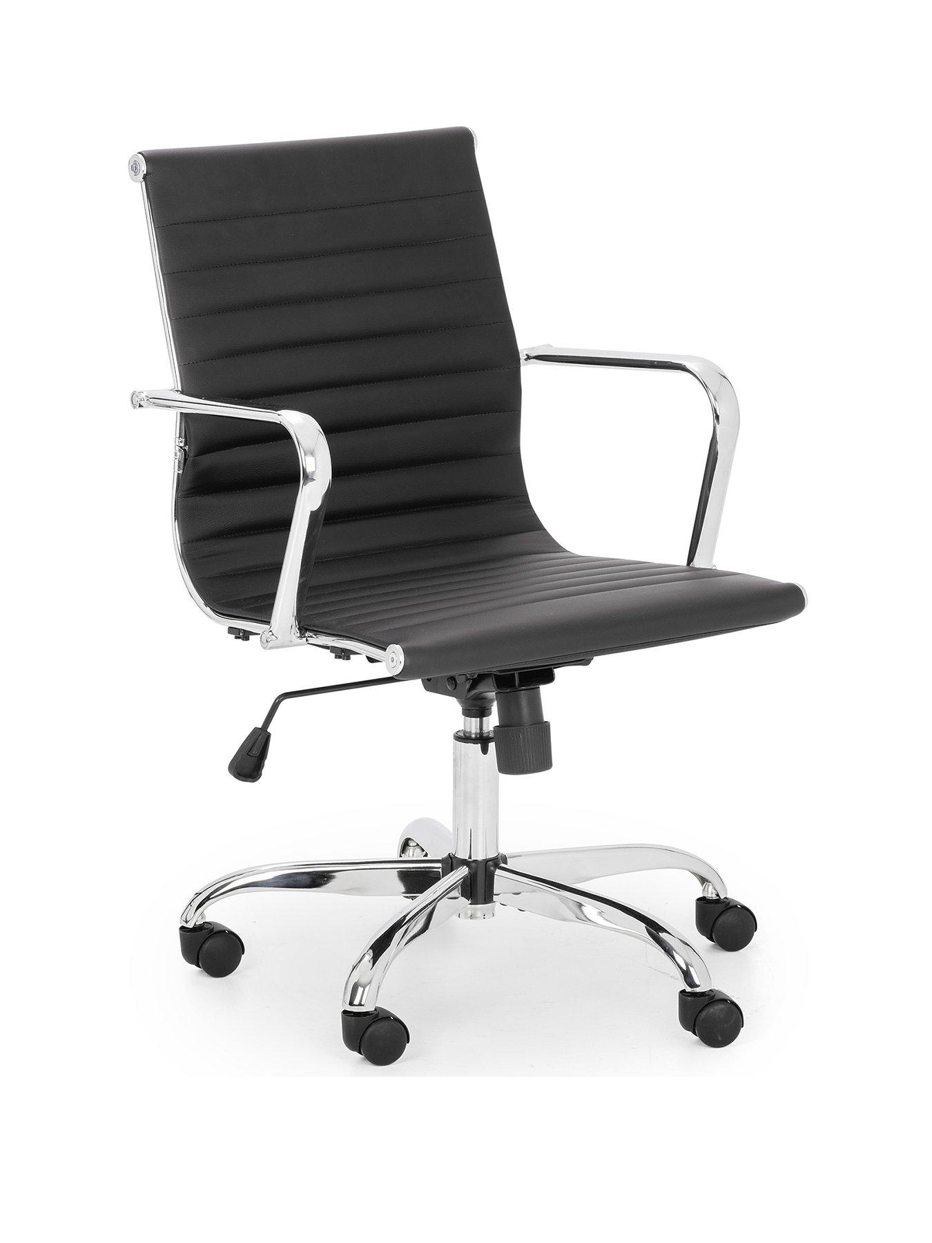  image of julian-bowen-gio-black-chrome-office-chair