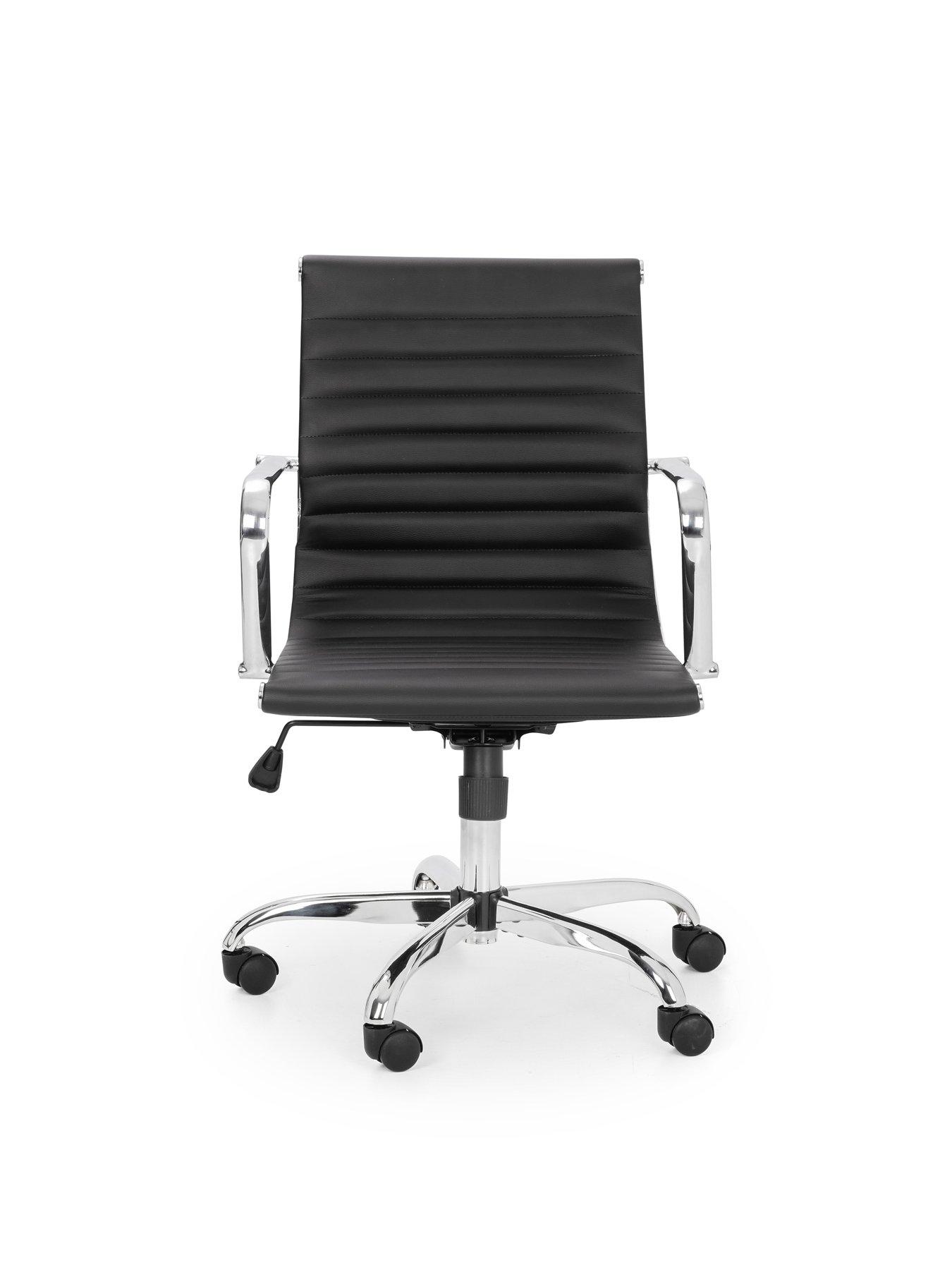  image of julian-bowen-gio-black-chrome-office-chair