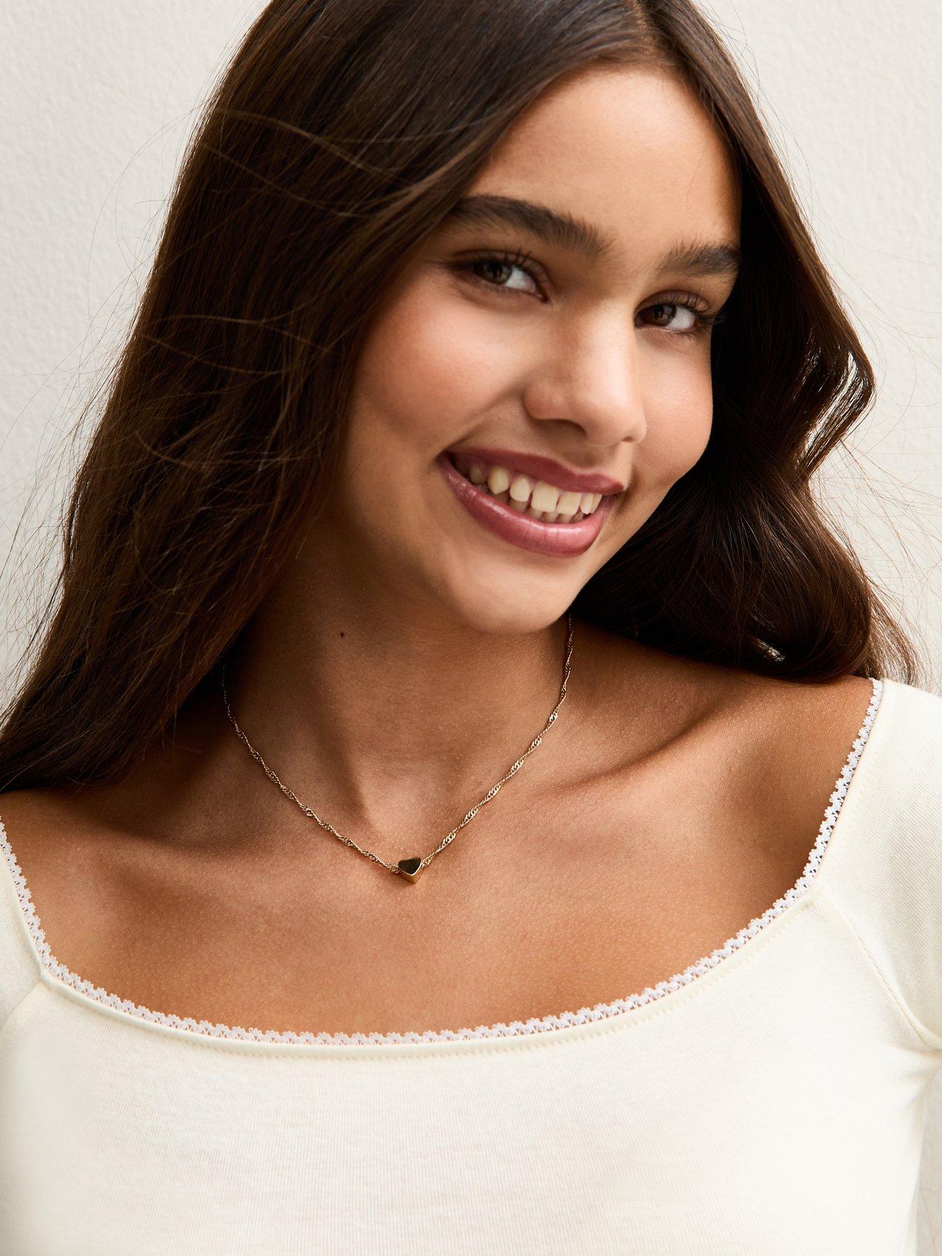  image of new-look-915-girls-square-neck-long-sleeve-top-cream