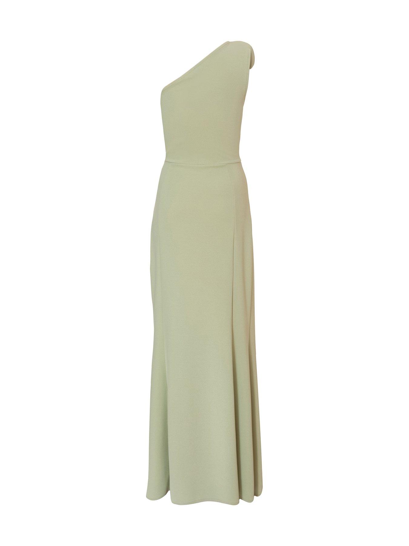 Image 5 of 6 of Quiz Green Corsage Maxi Dress