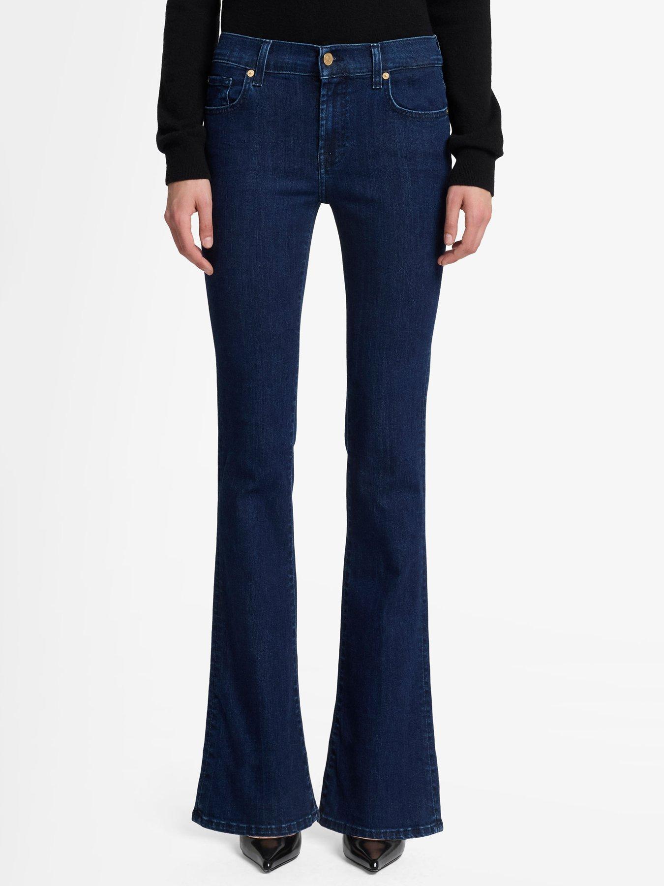 7 FOR ALL MANKIND Slim Illusion Bootcut Fit Jeans - Dark Wash