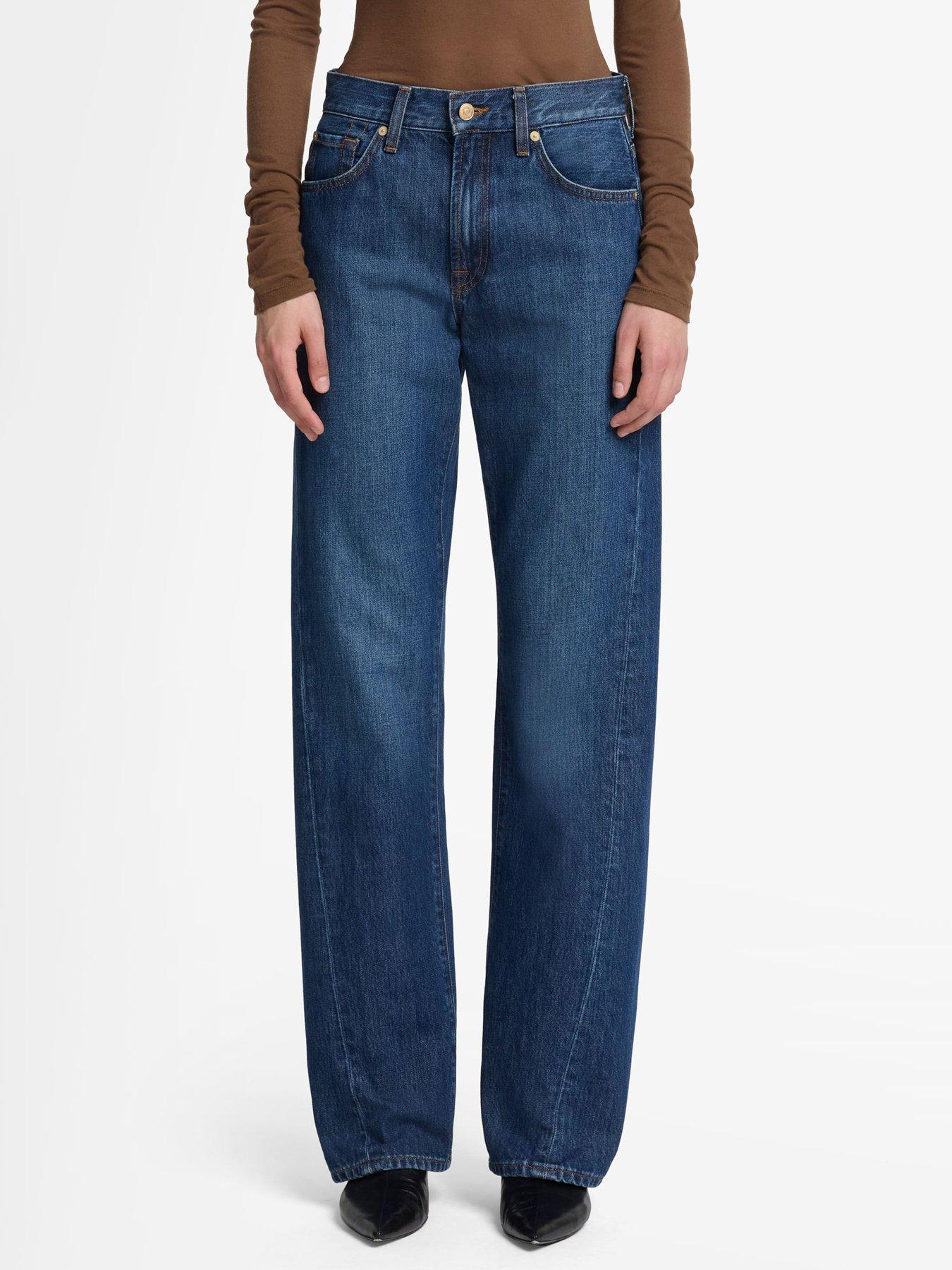 undefined Twisted Tess Trouser - Dark Wash