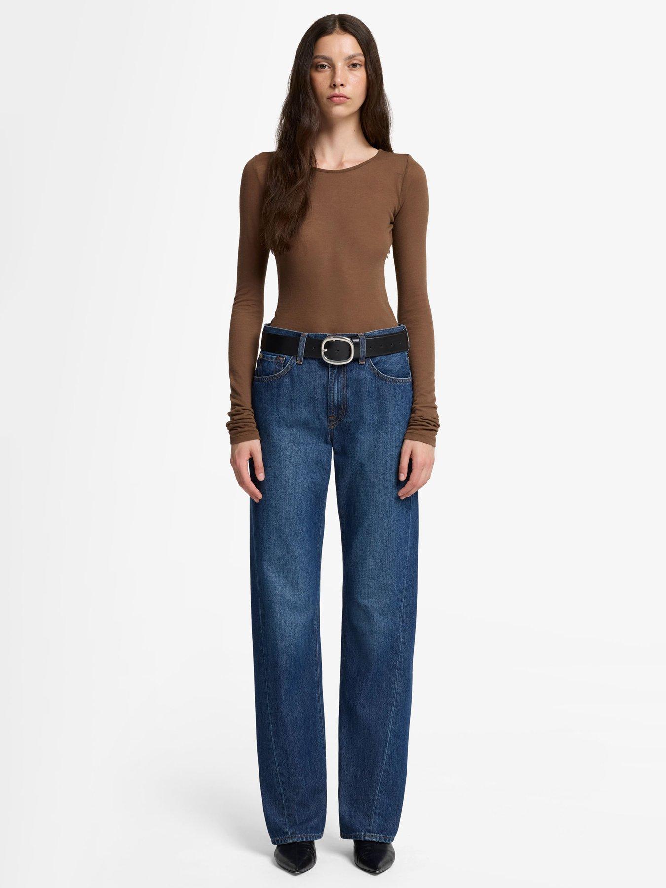 Image 3 of 6 of 7 FOR ALL MANKIND Twisted Tess Trouser - Dark Wash