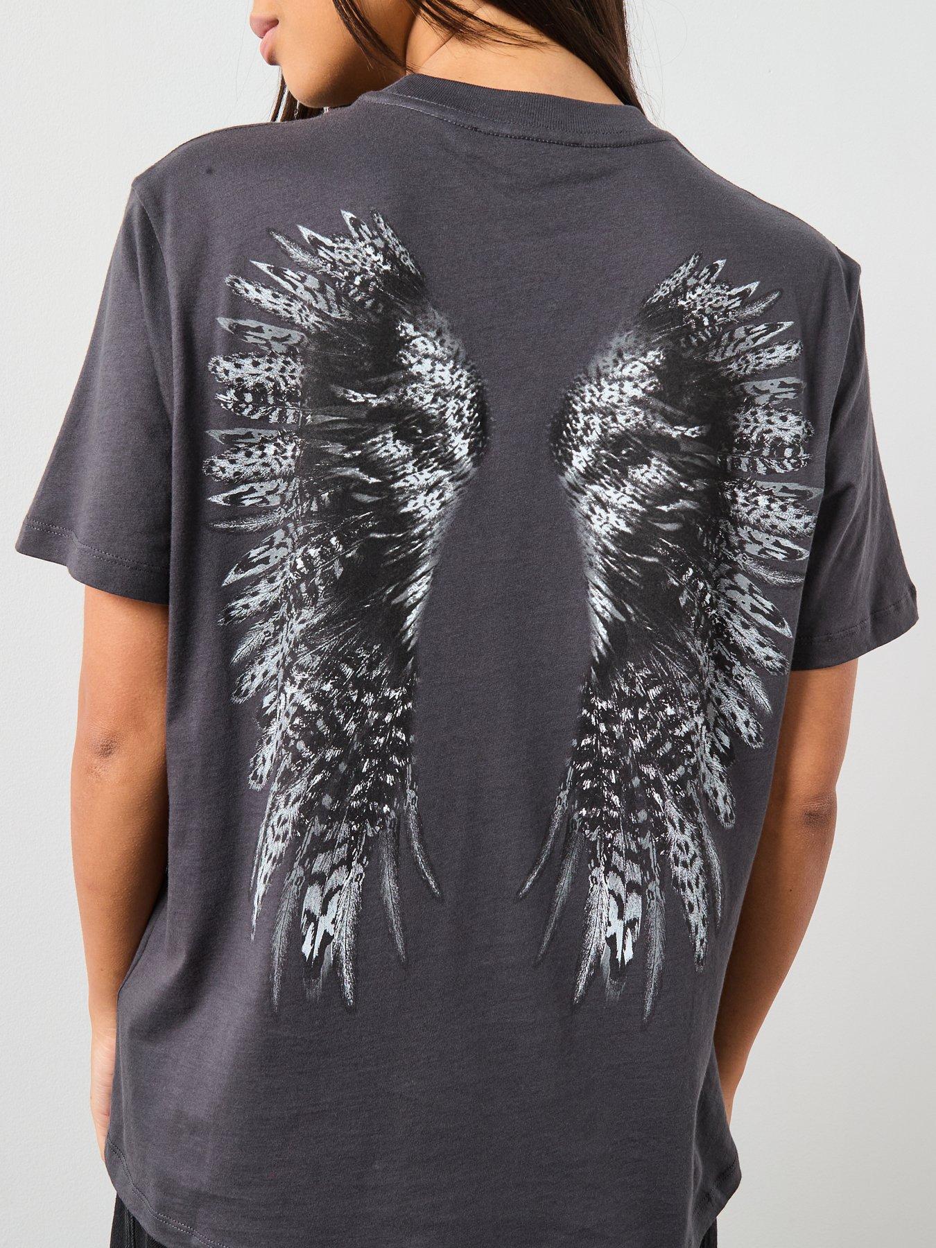 Image 5 of 6 of AllSaints Wings Tee - Black