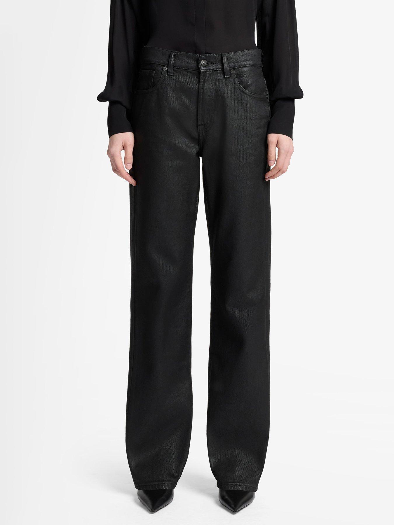 undefined Coated Comfort Tess Trouser - Black