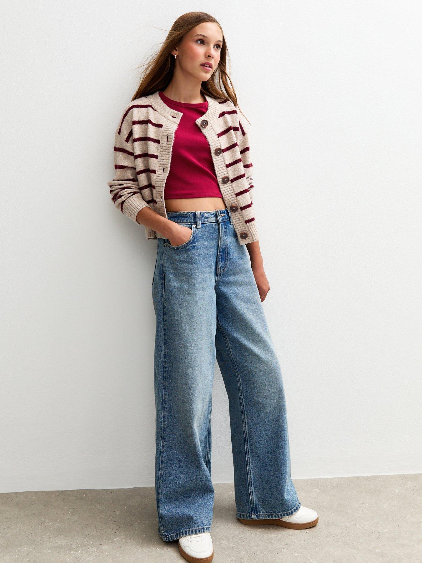  image of new-look-915-girls-short-sleeve-baby-t-shirt-dark-red