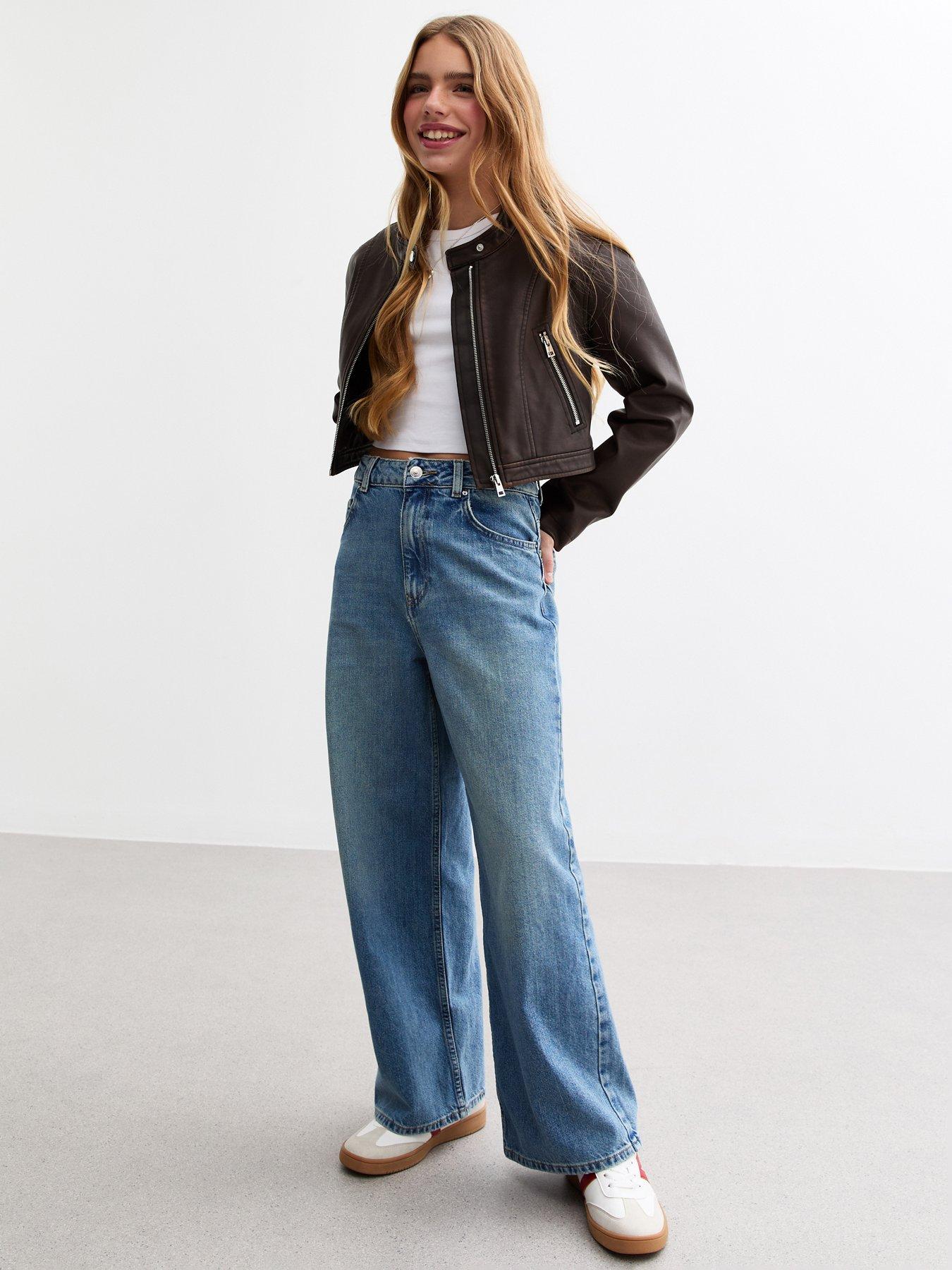  image of new-look-915-girls-cap-sleeve-baby-tee-top-white