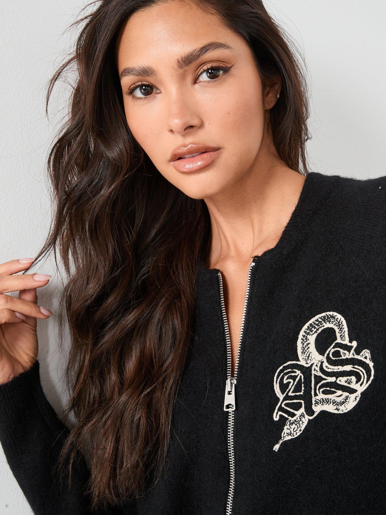 Image 4 of 5 of AllSaints Jaqueline Bomber Jacket - Black