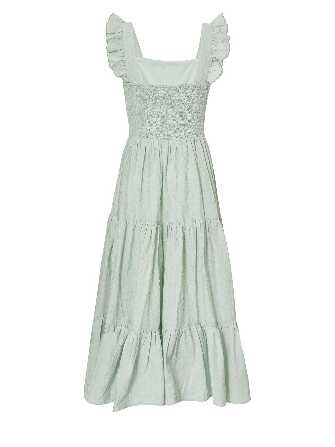 Image 5 of 6 of Quiz Sage Tiered Midi Dress