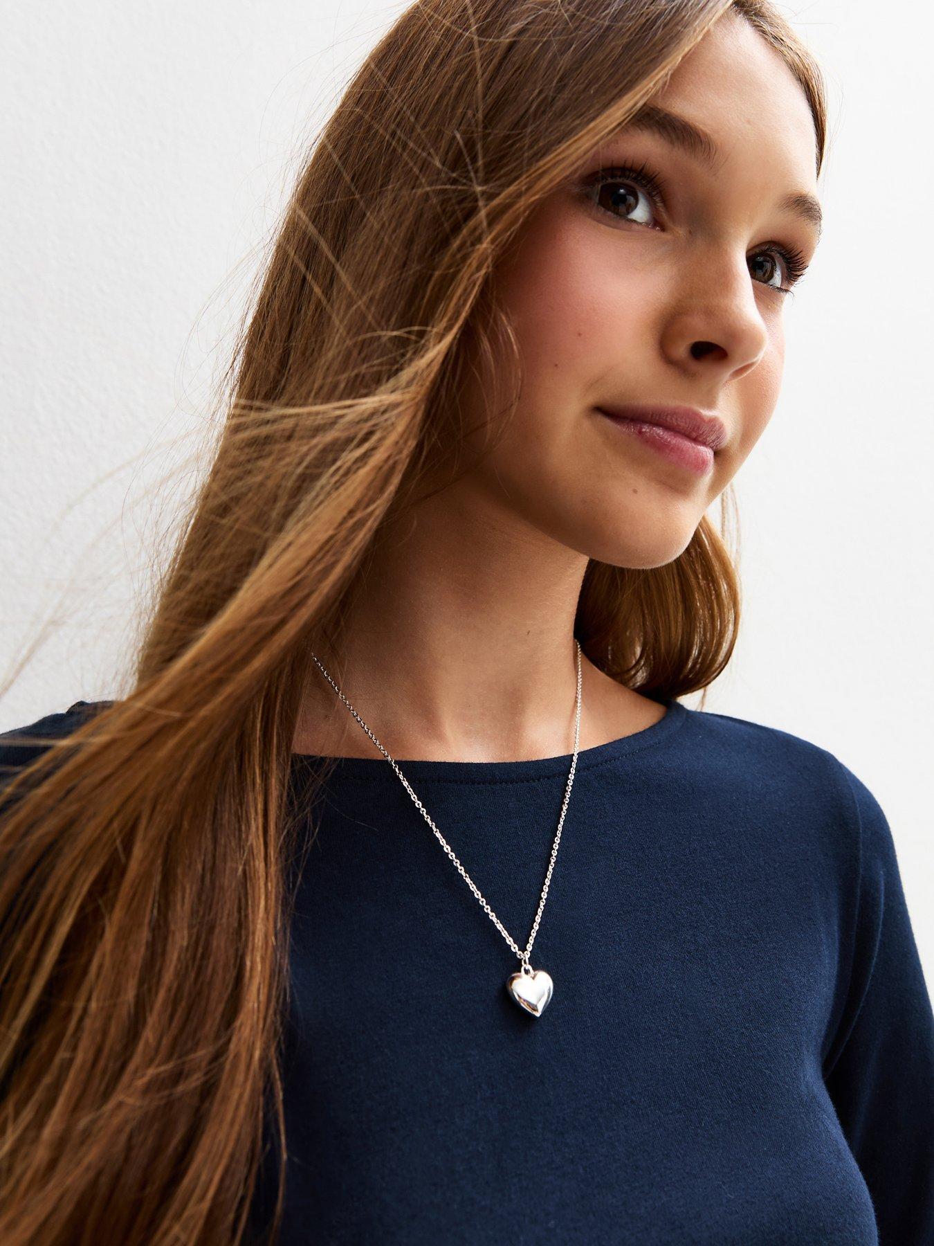  image of new-look-915-girls-long-sleeve-ruched-side-slit-top-navy