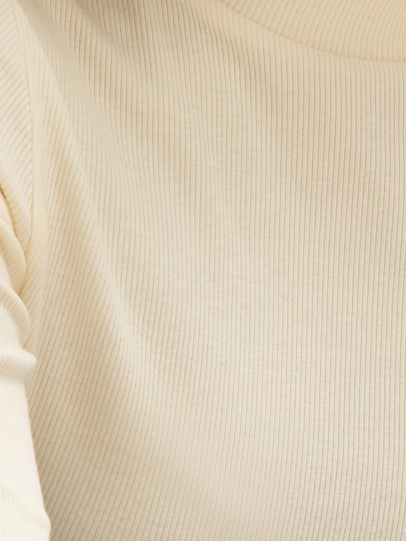  image of new-look-915-girls-cream-long-sleeve-high-neck-top