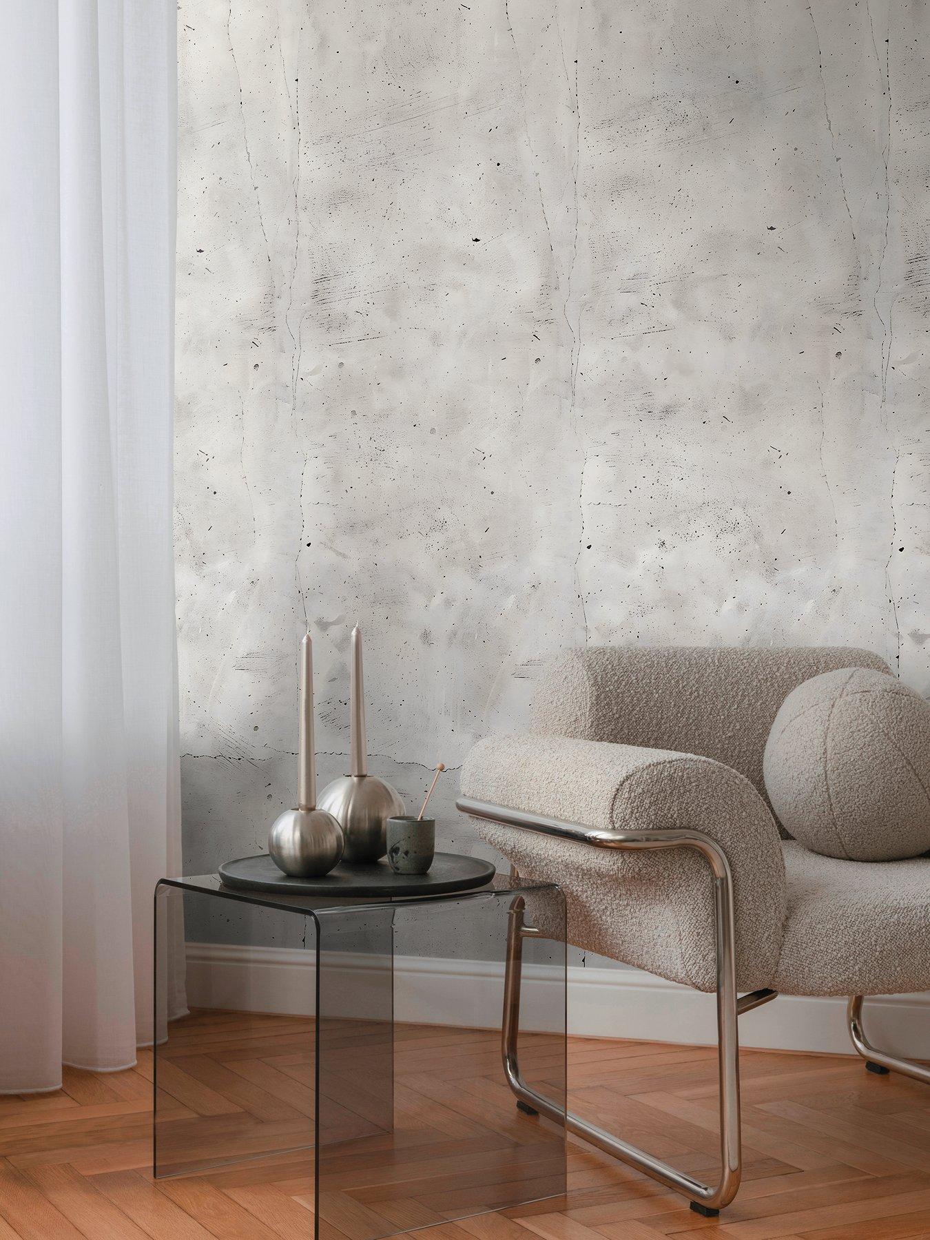 Image 1 of 2 of CosmoLiving by Cosmopolitan Concrete Digital Mural Non Woven