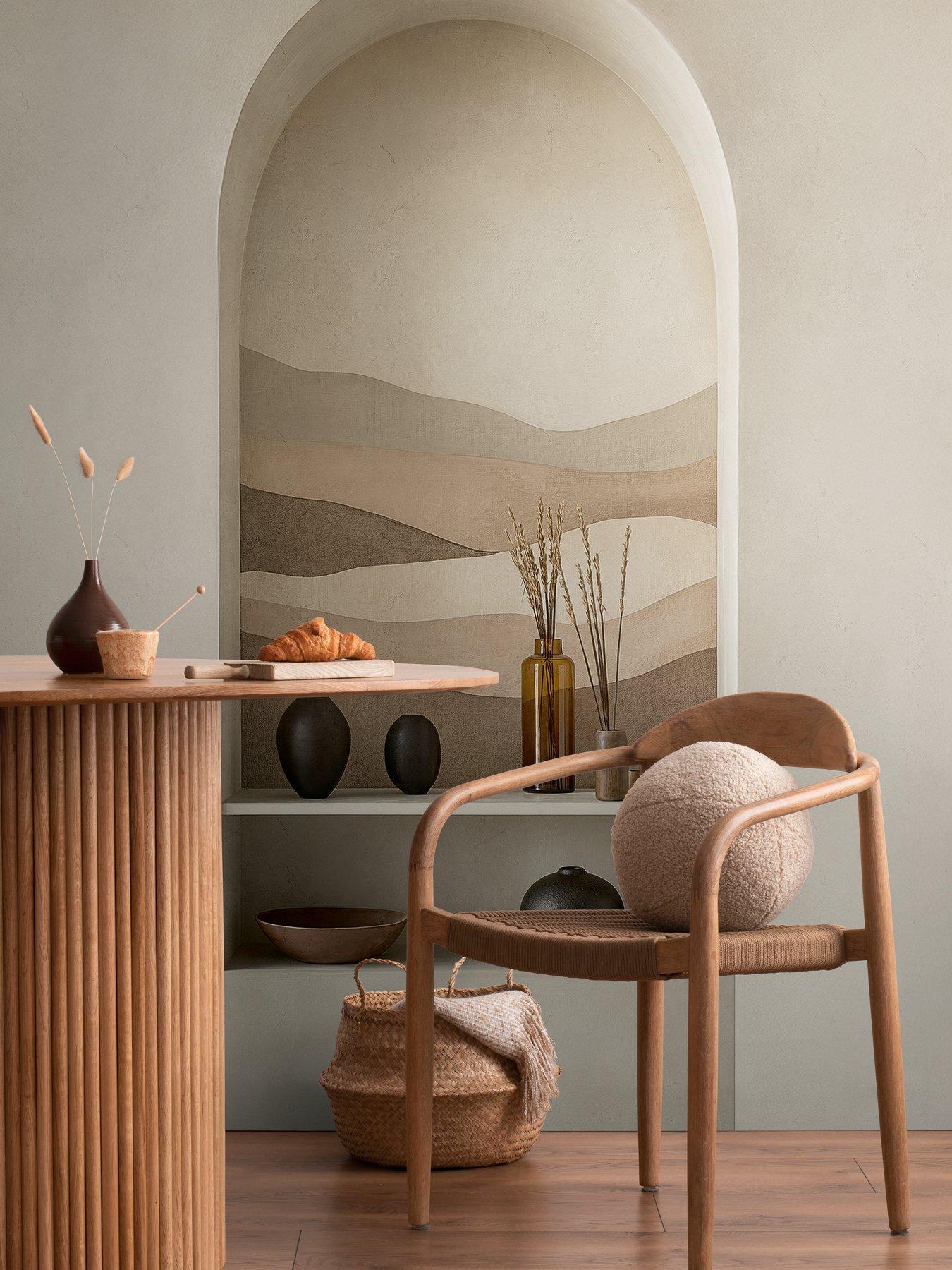 Image 1 of 2 of CosmoLiving by Cosmopolitan Clay Mirage Digital Mural Non Woven