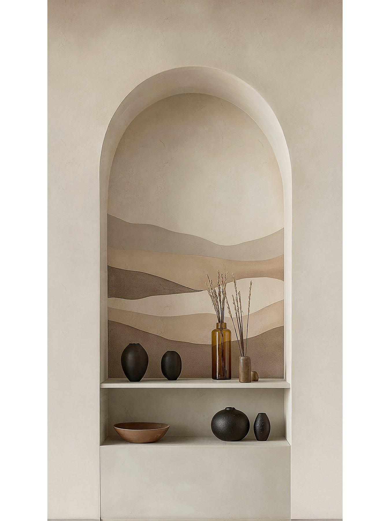 Image 2 of 2 of CosmoLiving by Cosmopolitan Clay Mirage Digital Mural Non Woven