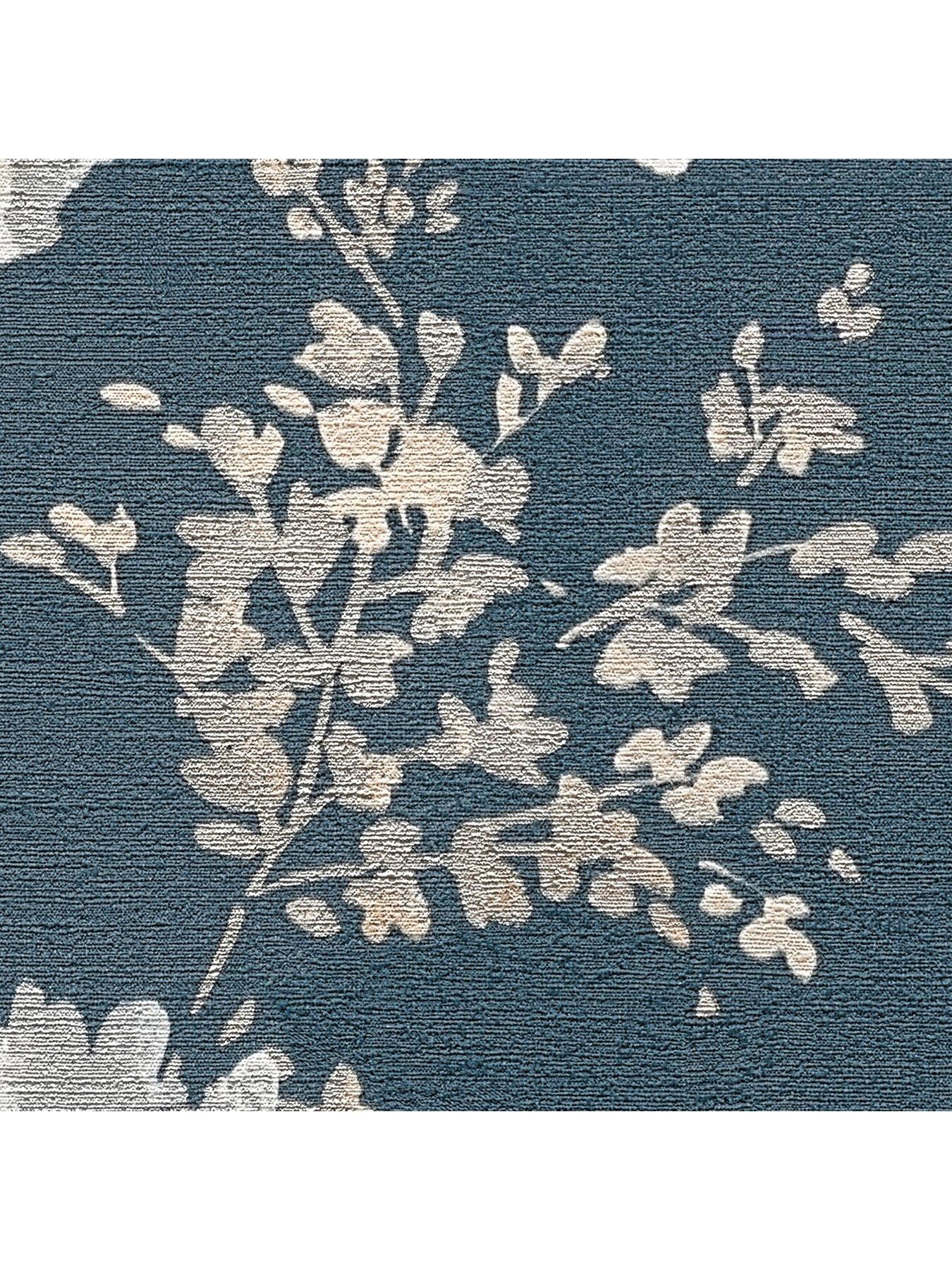 Image 2 of 4 of CosmoLiving by Cosmopolitan Petal Poetry  Metallic Floral Grey Non Woven Wallpaper