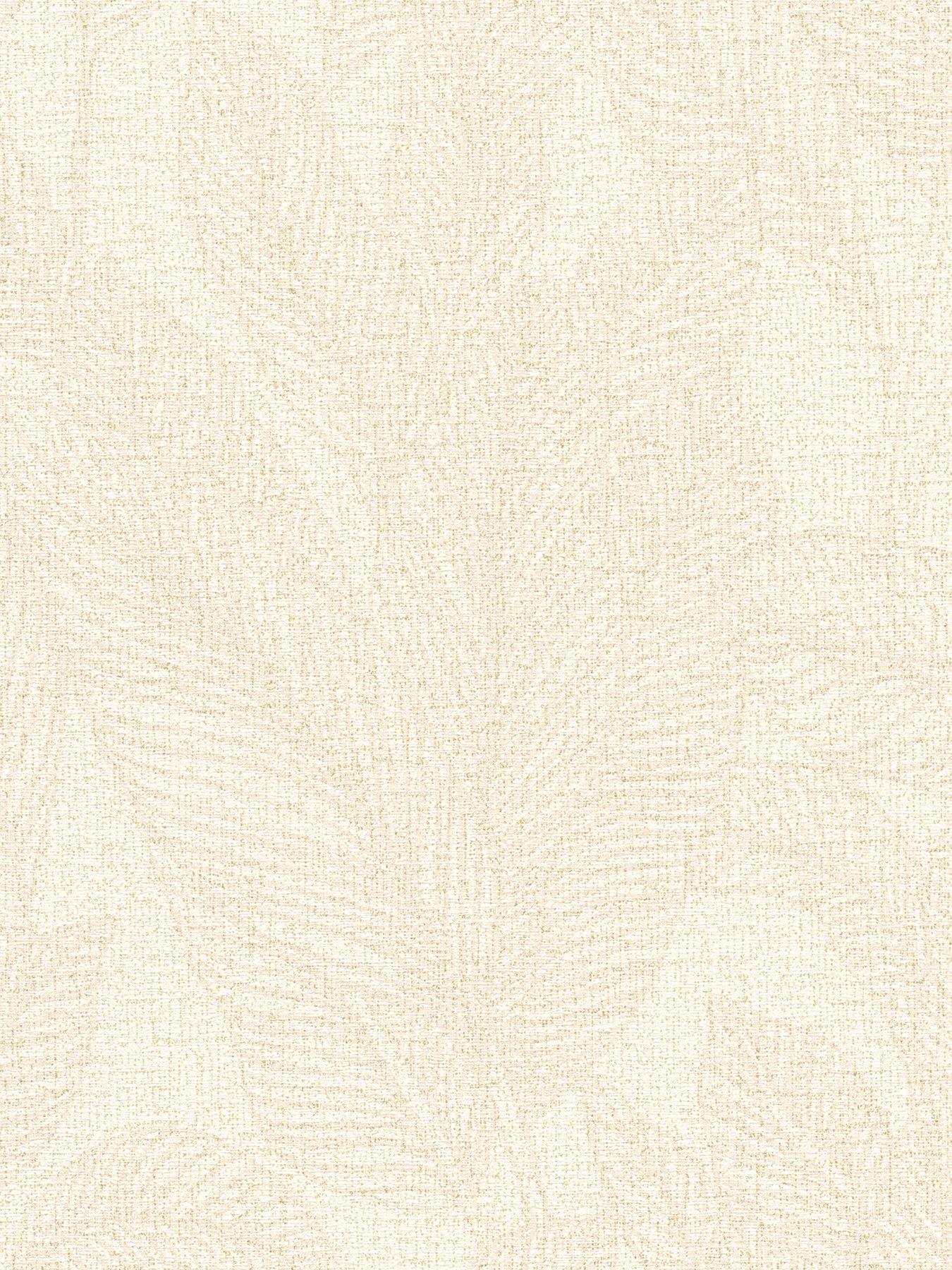 undefined Golden Fern Glow Floral Cream Non Woven Wallpaper