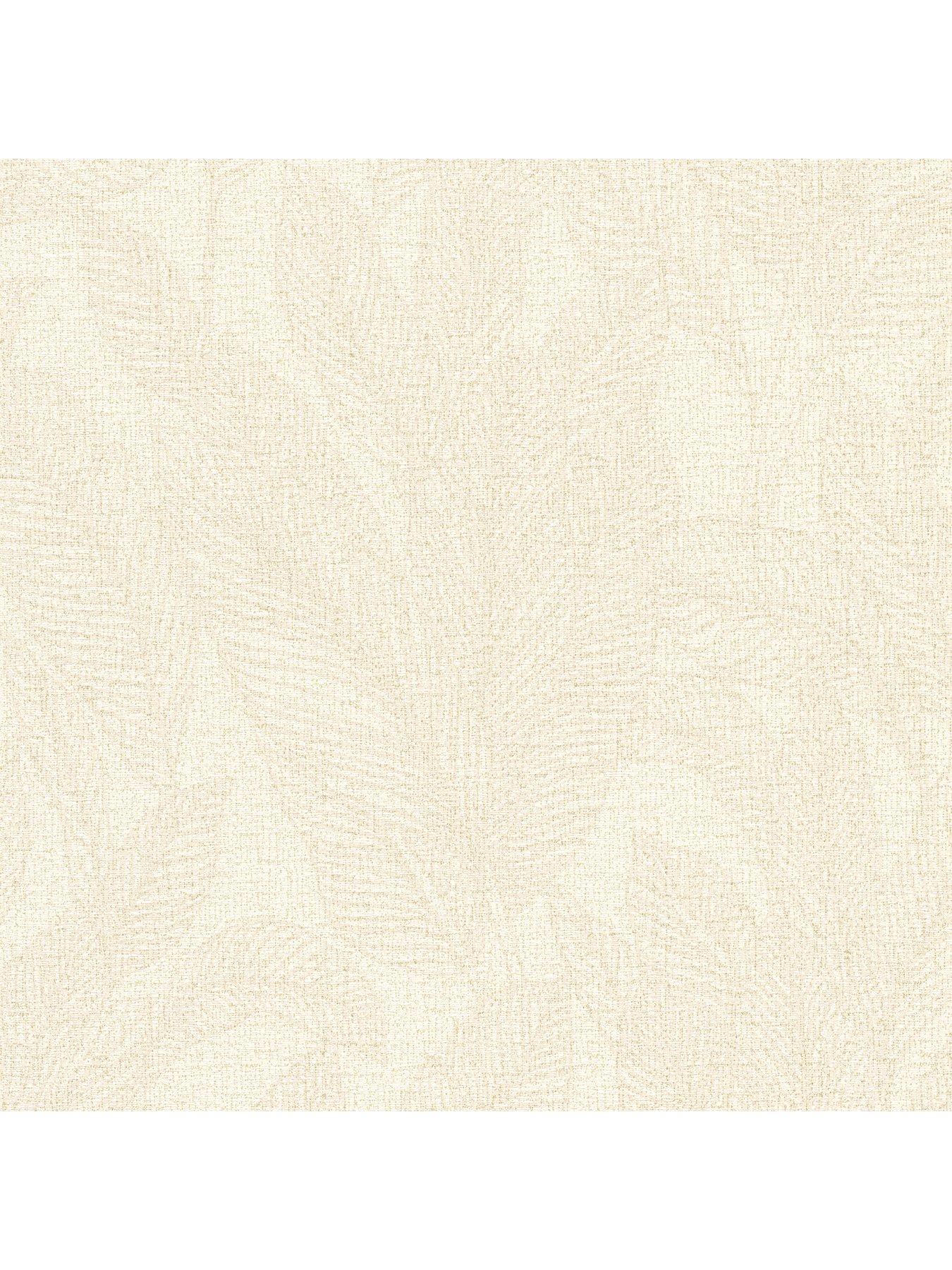 Image 3 of 4 of CosmoLiving by Cosmopolitan Golden Fern Glow Floral Cream Non Woven Wallpaper