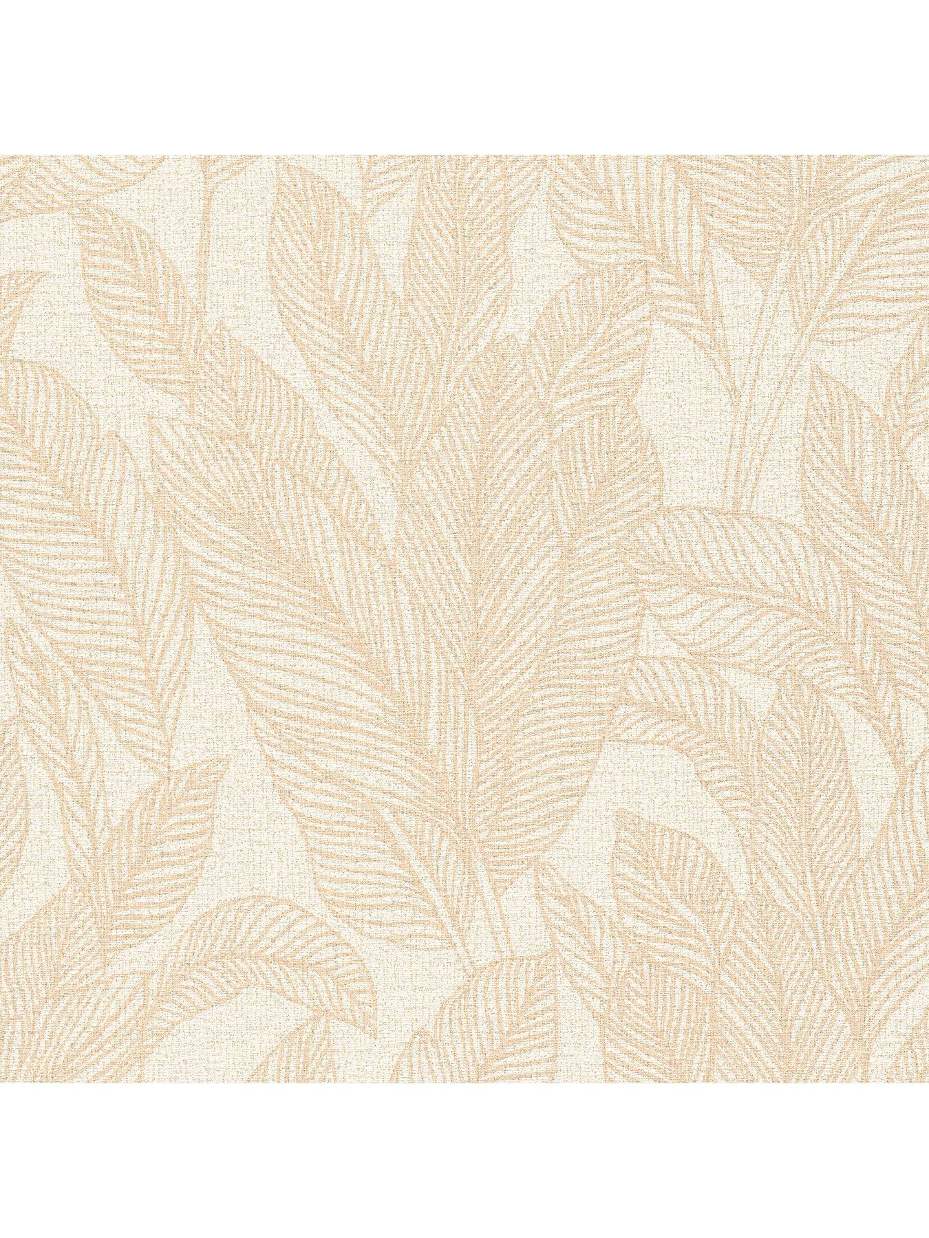Image 5 of 6 of CosmoLiving by Cosmopolitan Golden Fern Glow Floral Yellow Non Woven Wallpaper