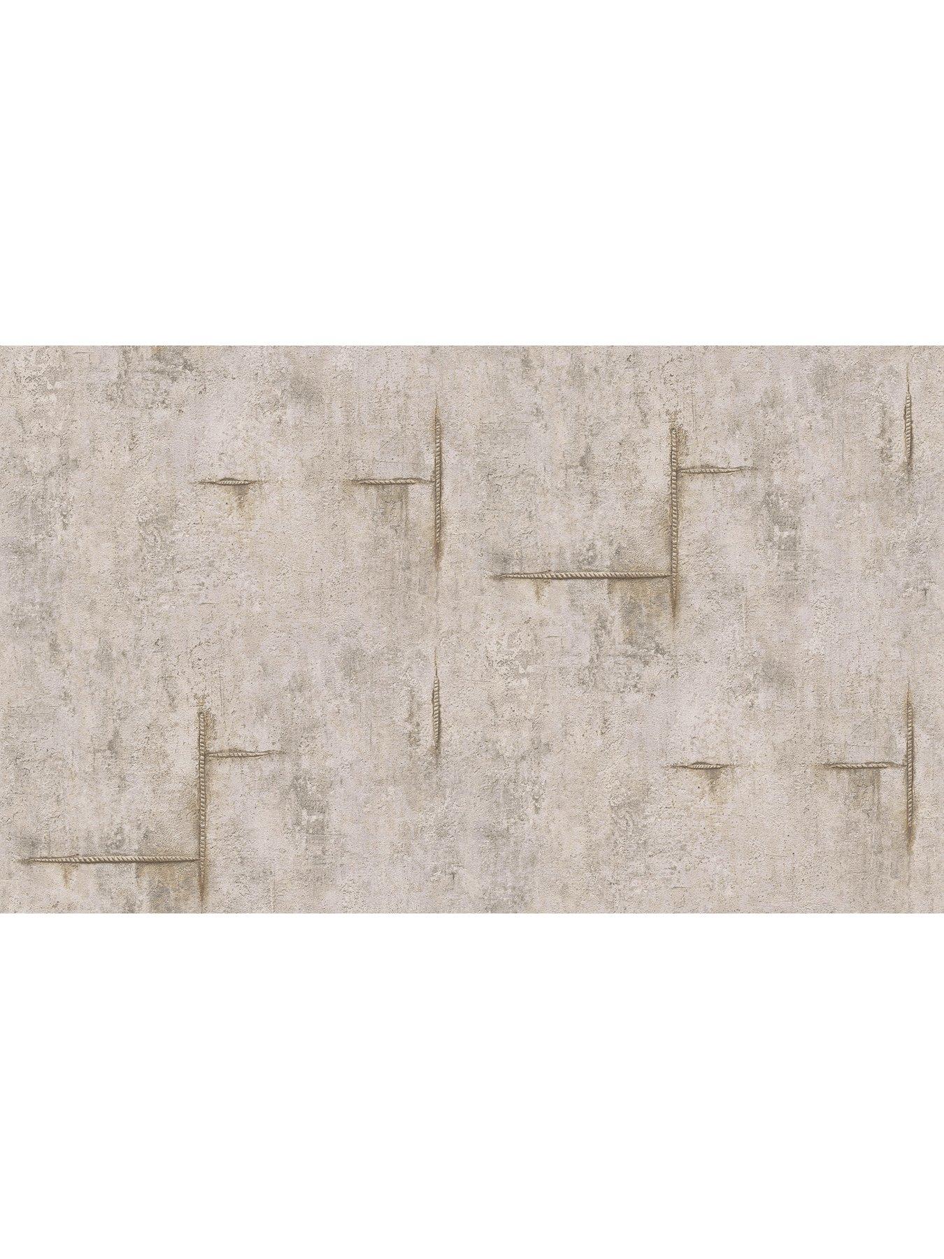 Image 4 of 4 of CosmoLiving by Cosmopolitan Graphite Groove Grey Brown Non Woven Wallpaper
