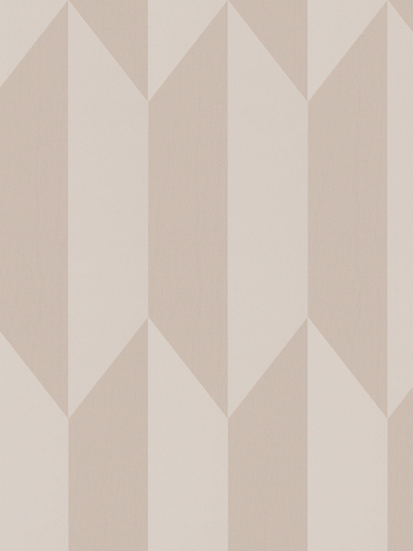 undefined Graphic Groove Edge Beige Non Woven Wallpaper
