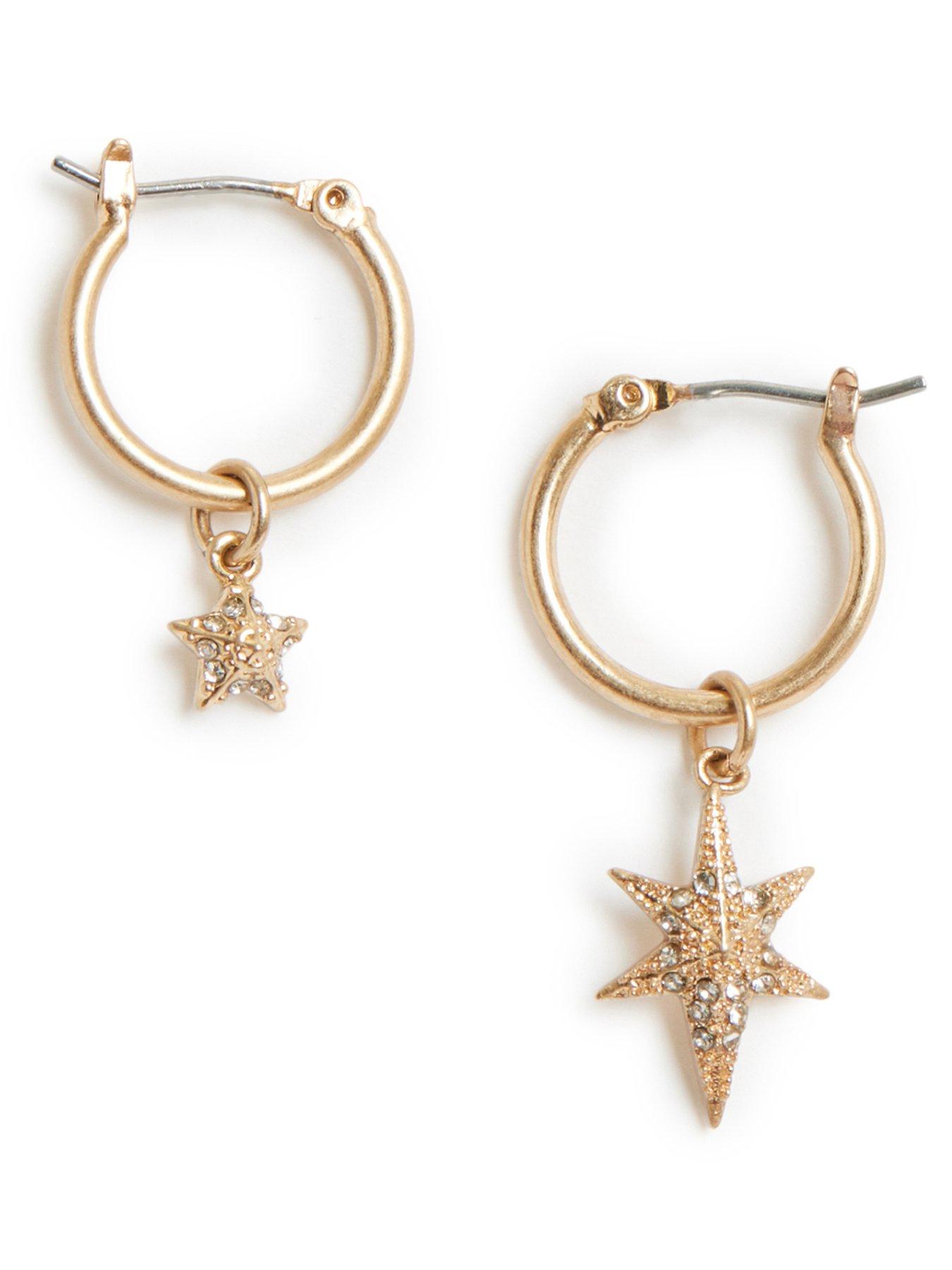  image of allsaints-ear-star-huggie-earrings