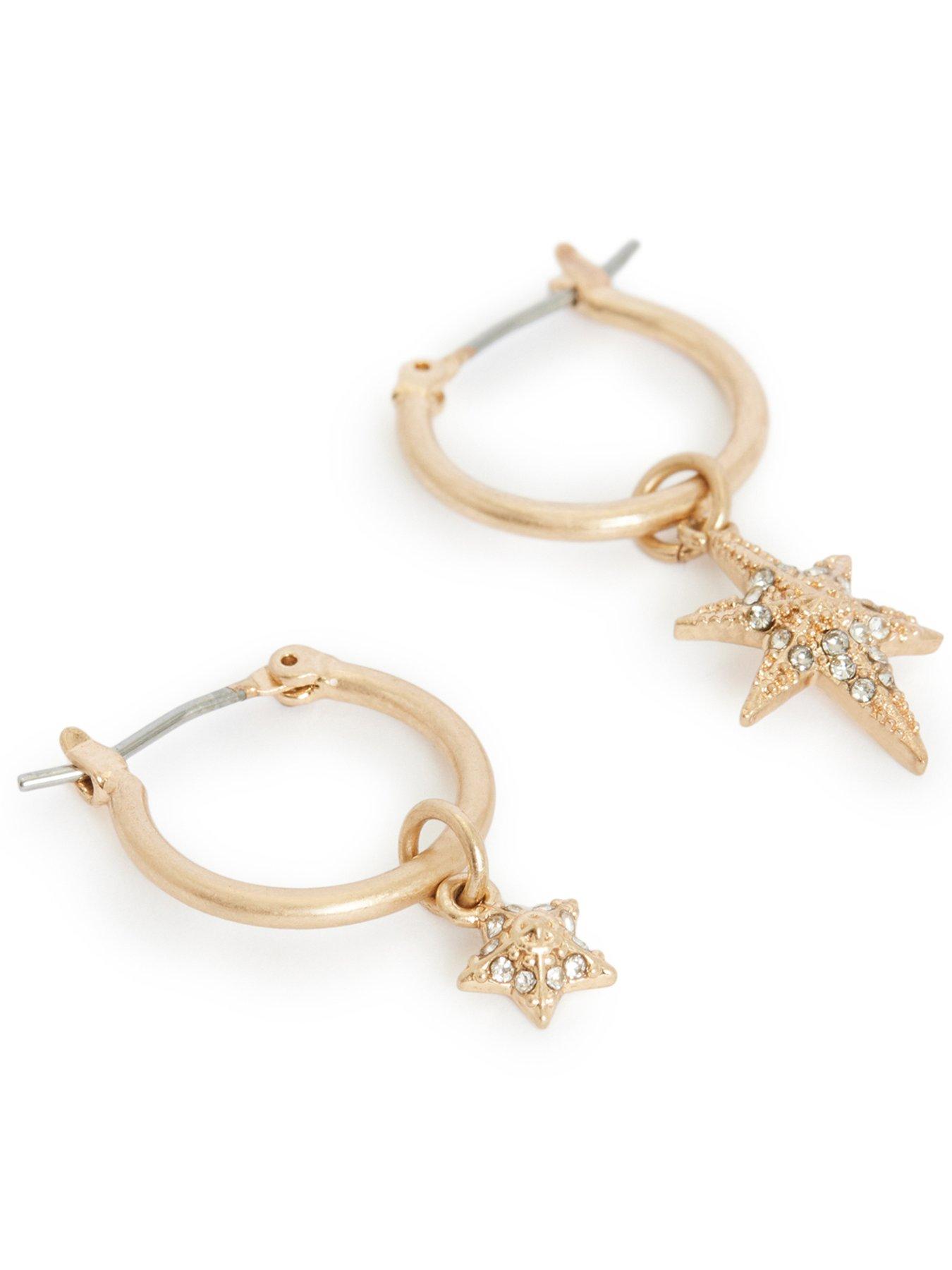  image of allsaints-ear-star-huggie-earrings