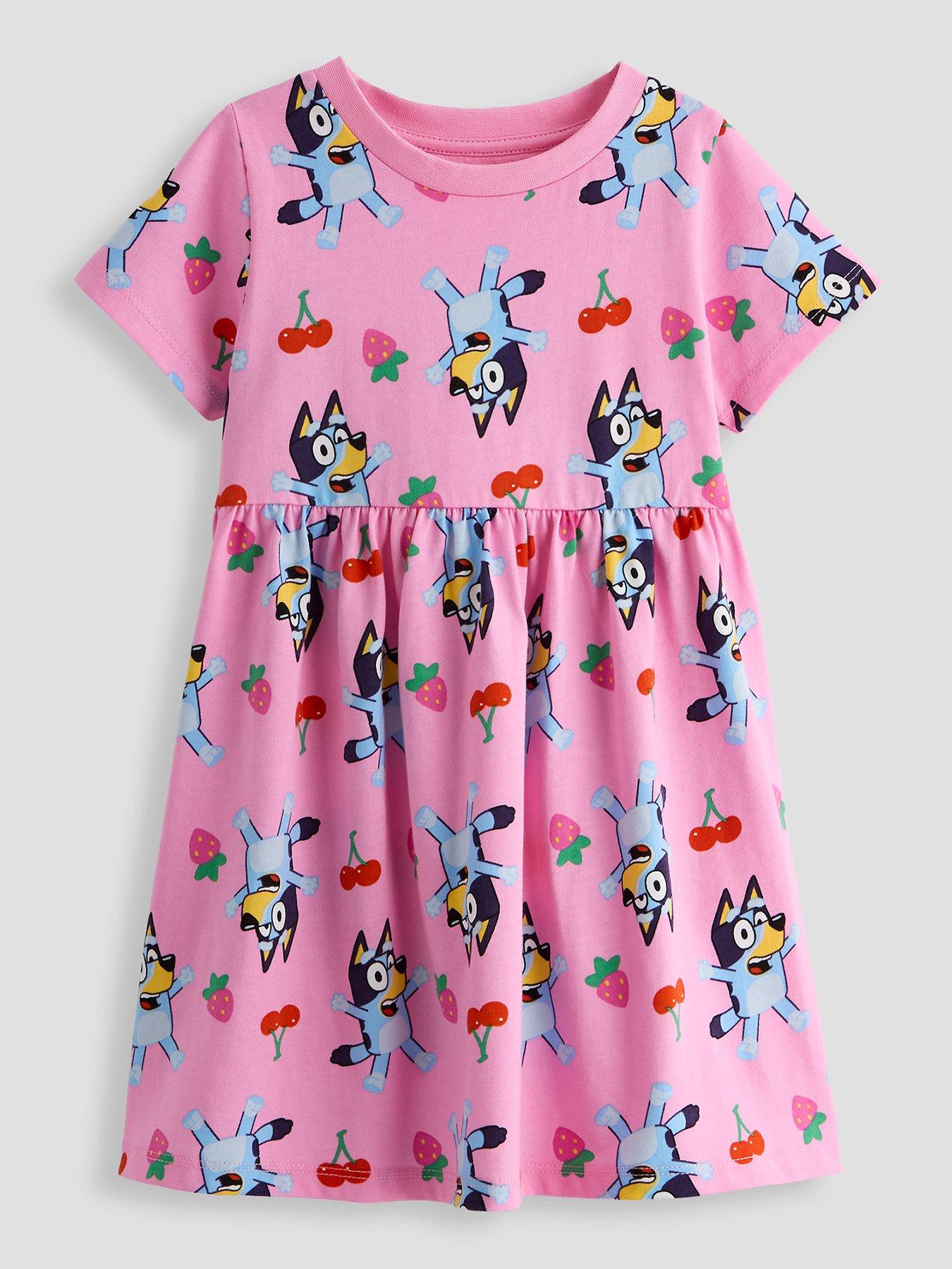The Very Collection Bluey Short Sleeve Dress - Pink