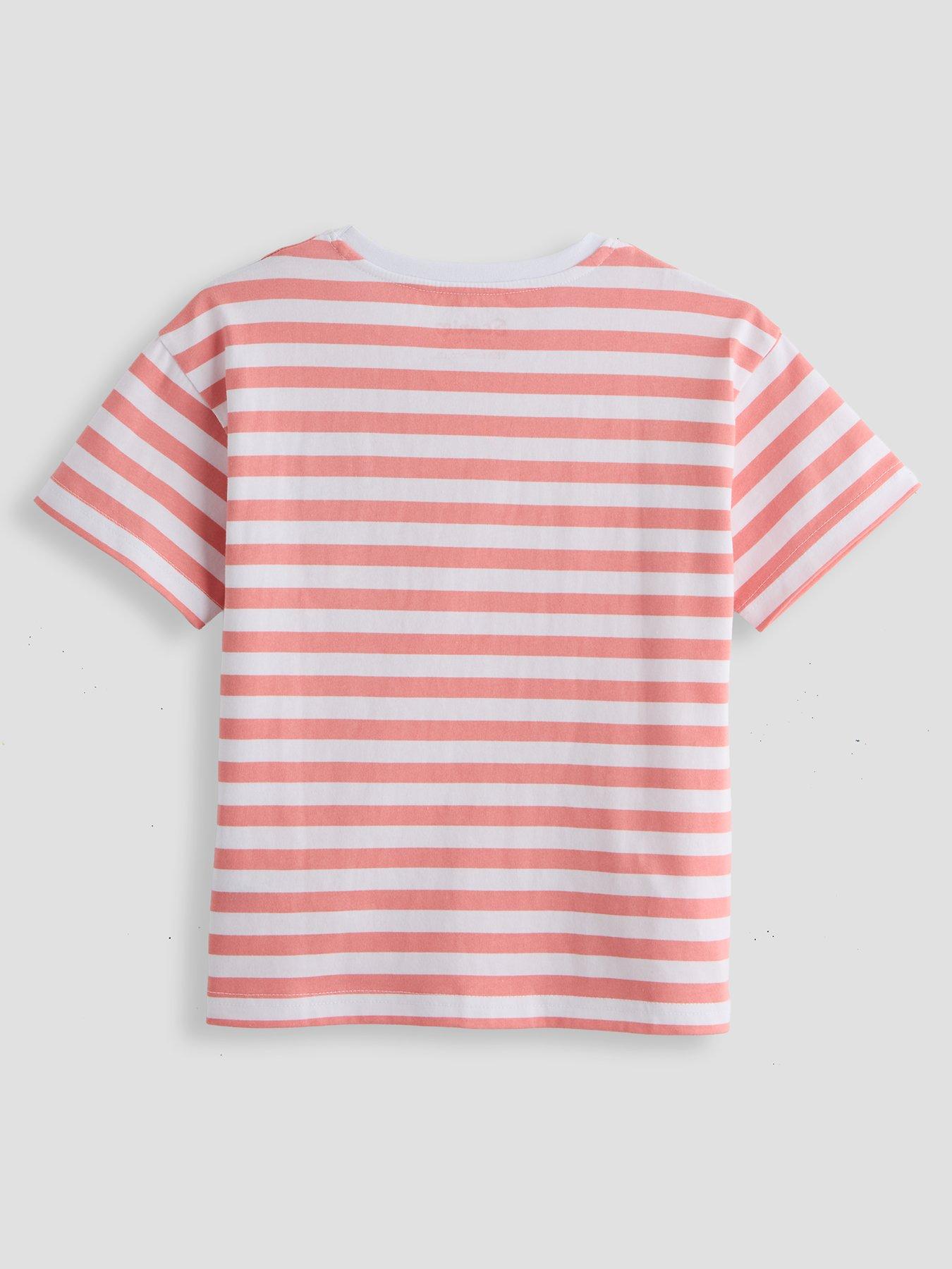 Image 2 of 5 of The Very Collection Hello Kitty Stripe Strawberry T-Shirt - Pink