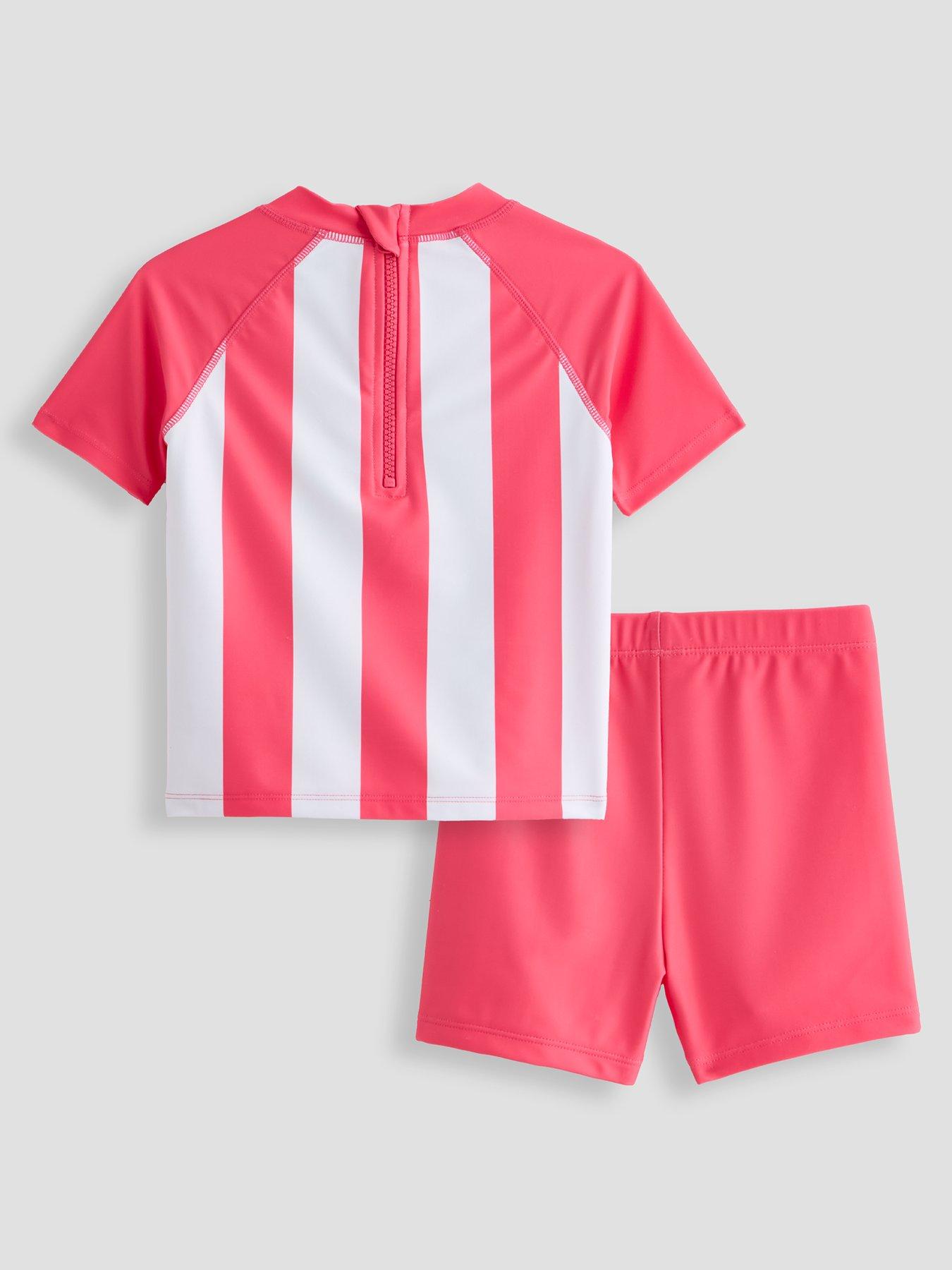 Image 2 of 6 of The Very Collection Hello Kitty Stripe Rash Vest Set - Pink