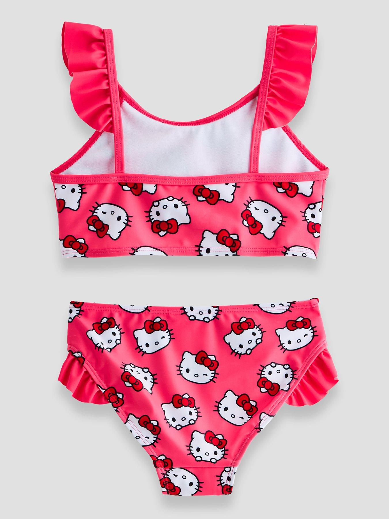 Image 2 of 4 of The Very Collection Hello Kitty Frill Strap Bikini Set - Navy