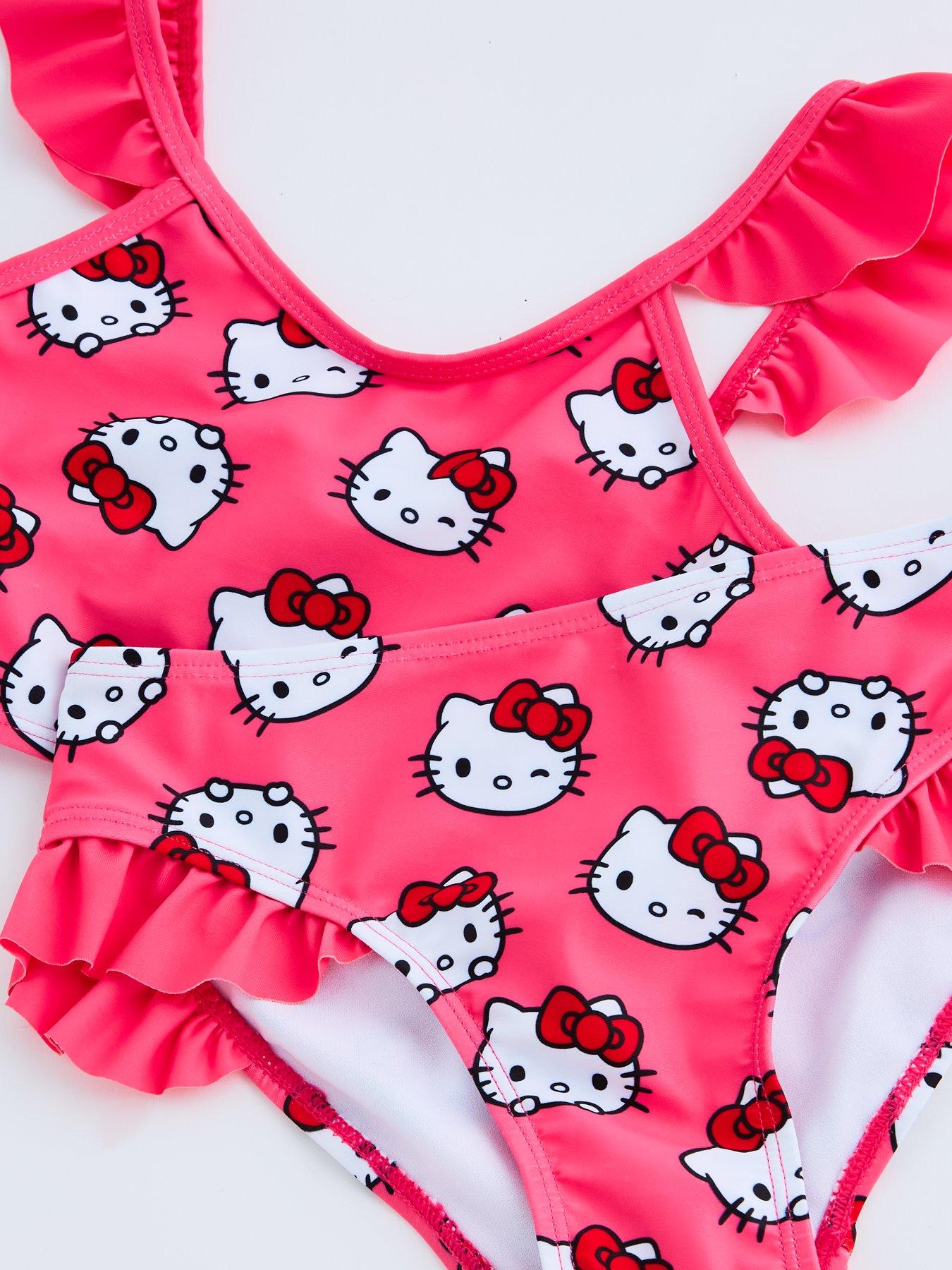 Image 3 of 4 of The Very Collection Hello Kitty Frill Strap Bikini Set - Navy
