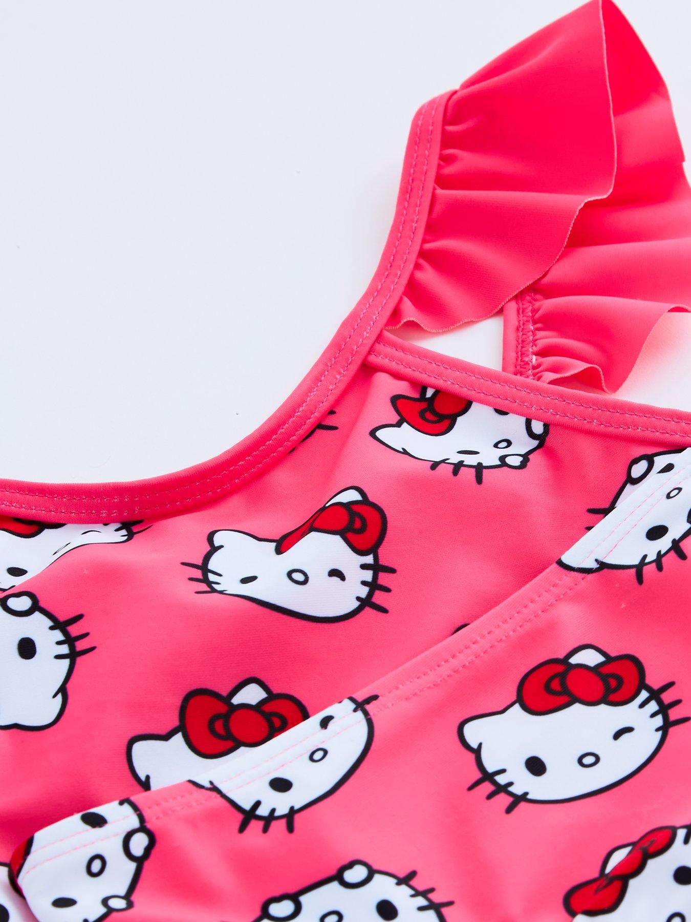 Image 4 of 4 of The Very Collection Hello Kitty Frill Strap Bikini Set - Navy