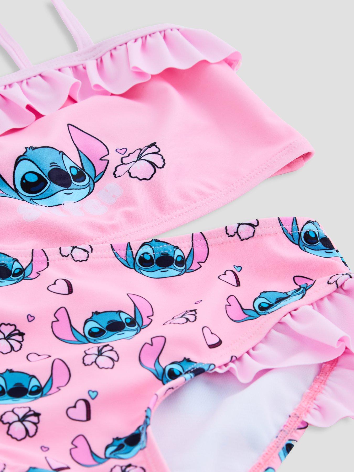  image of the-very-collection-stitch-frill-bikini-set-pink