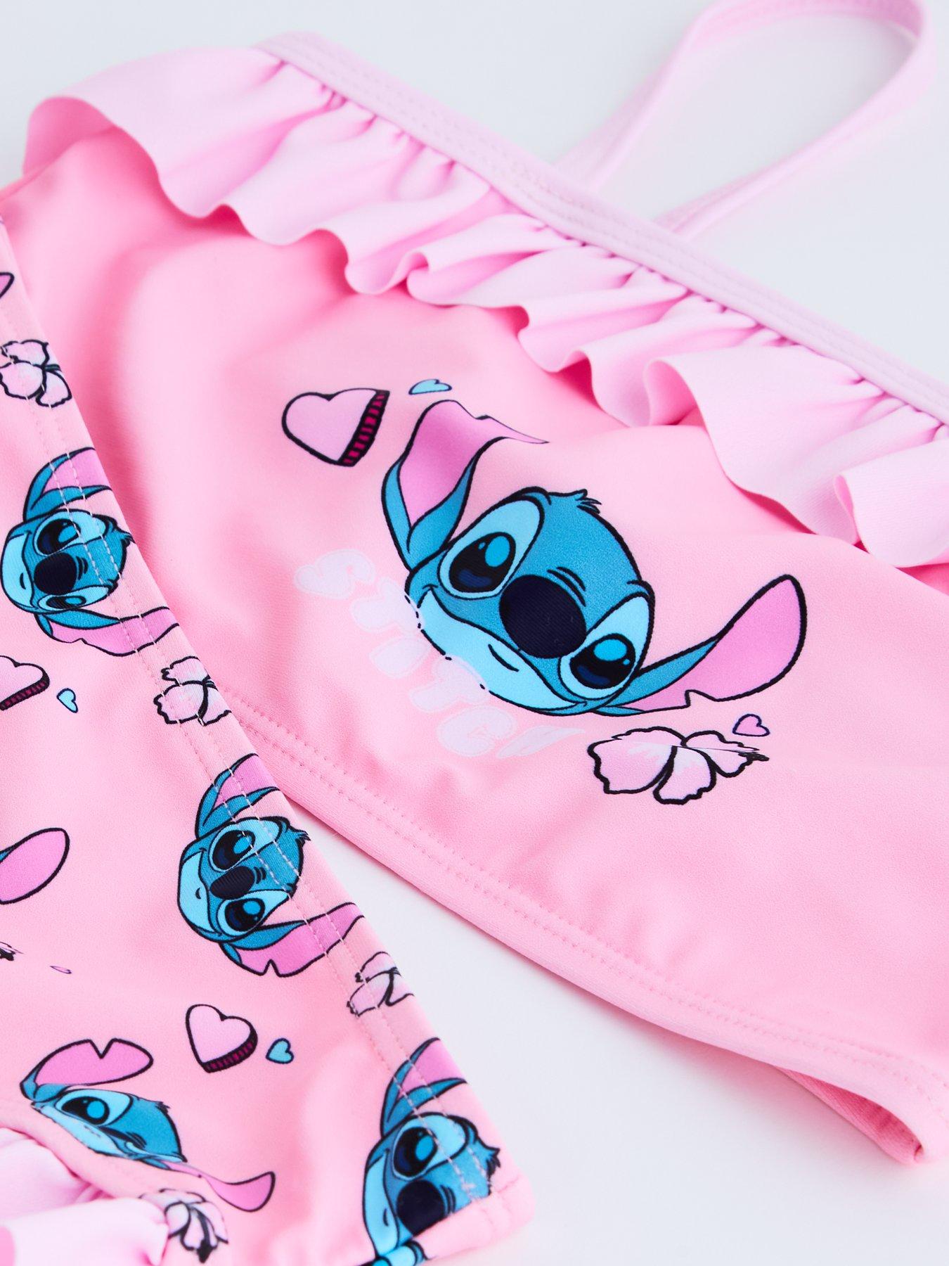  image of the-very-collection-stitch-frill-bikini-set-pink