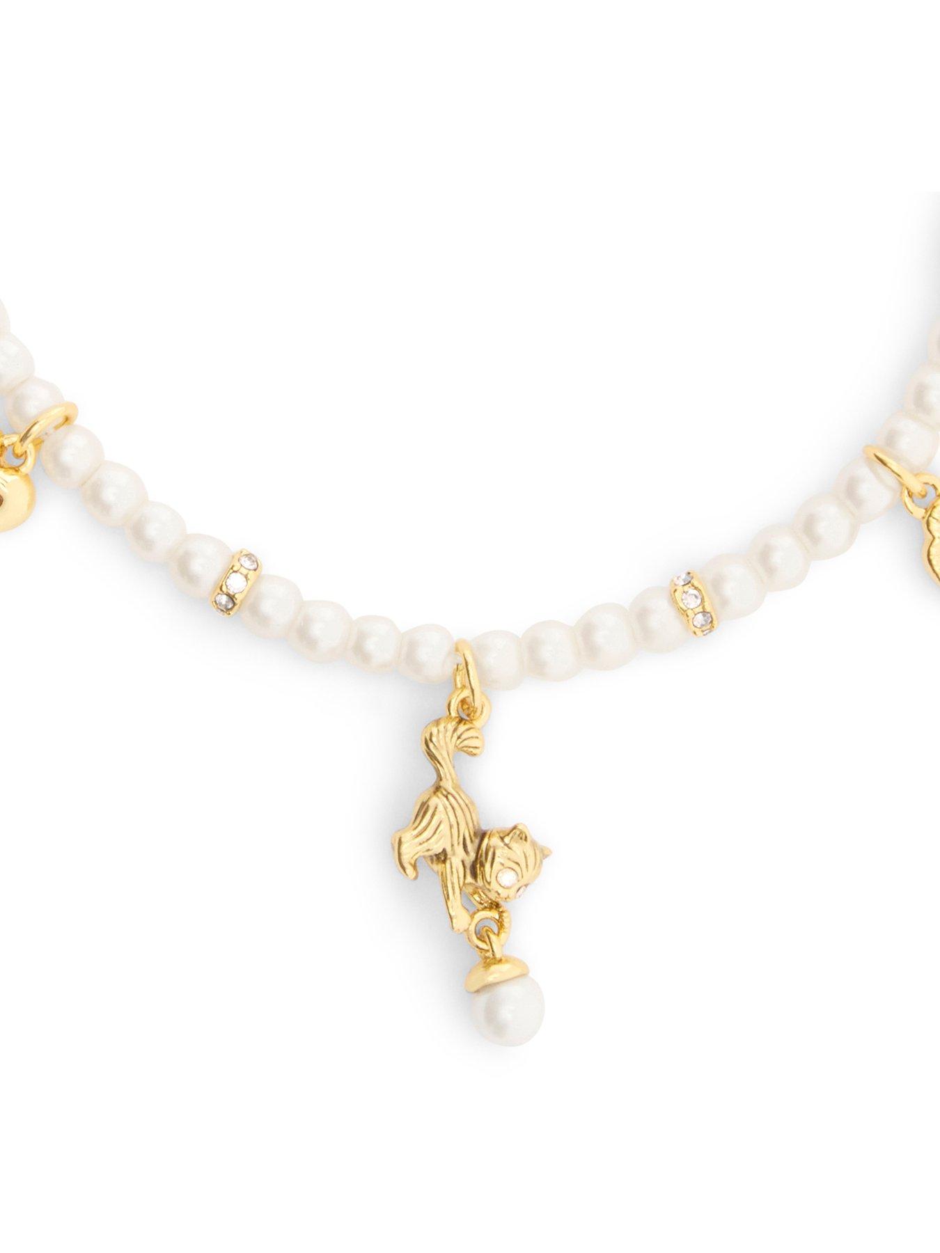 Image 2 of 4 of COACH Bracelet Cat Pearl Charm - Gold