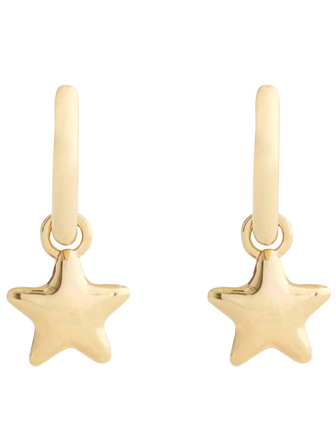  image of coach-earring-star-huggie-gold