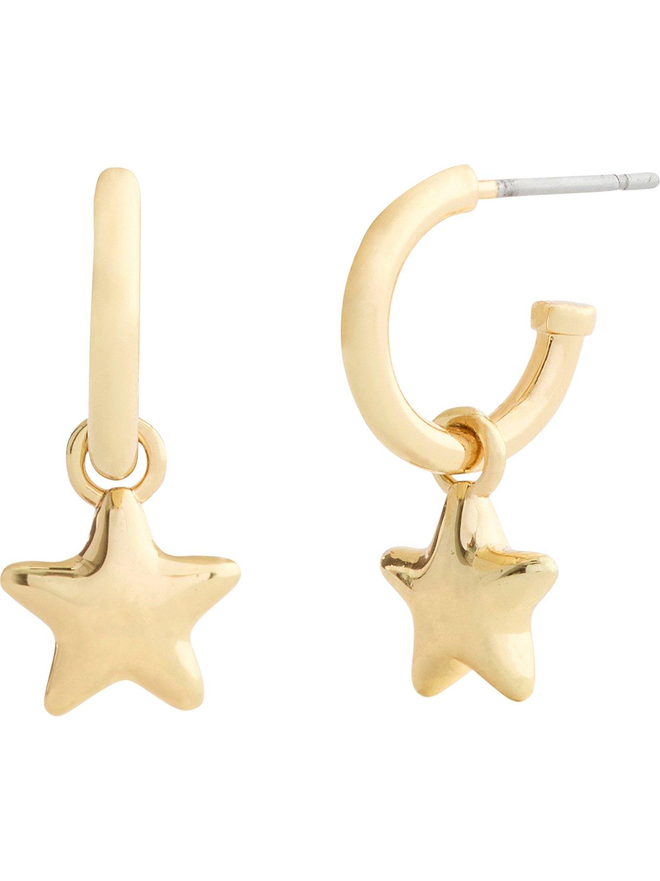  image of coach-earring-star-huggie-gold