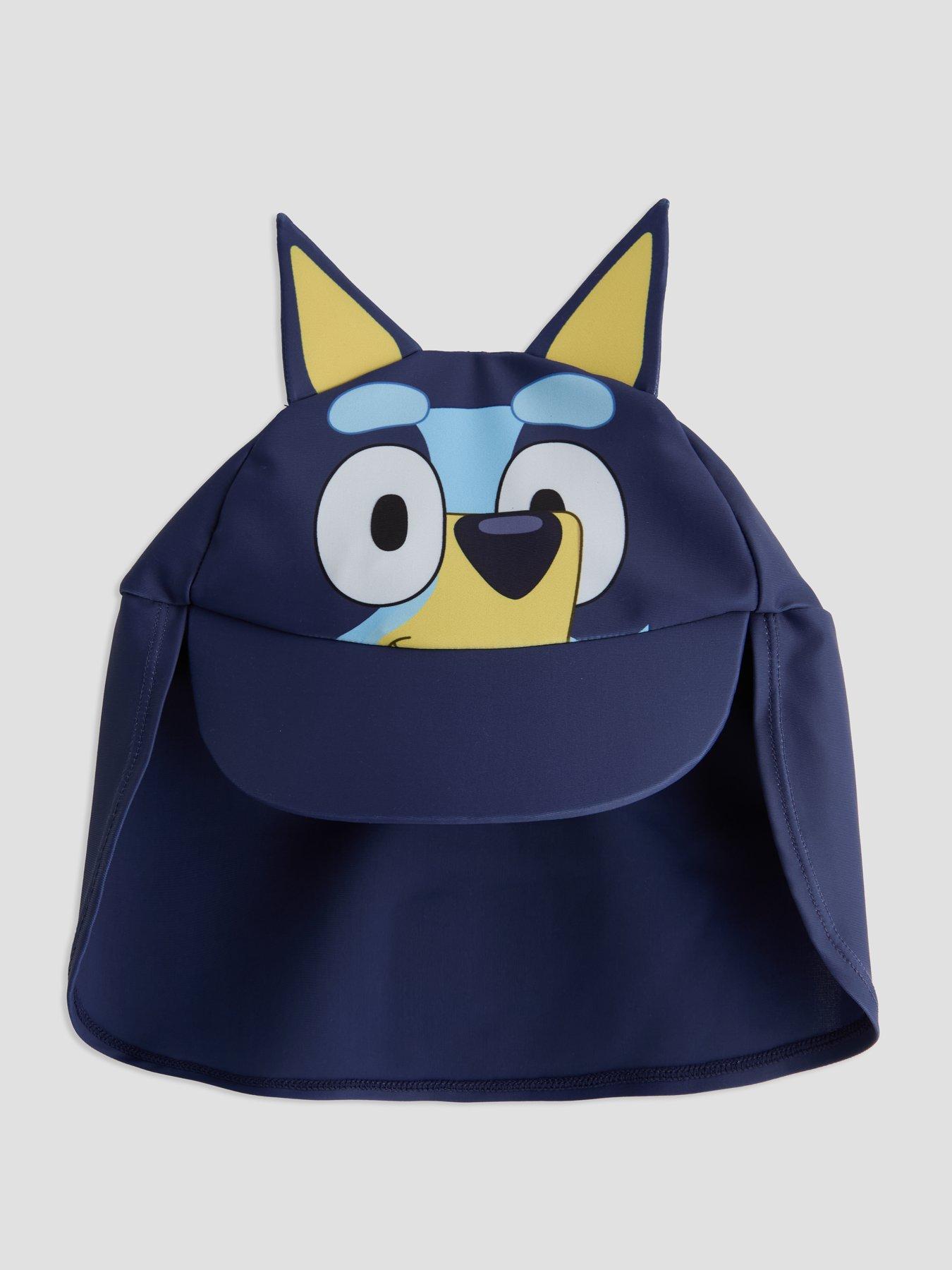 The Very Collection Bluey Long Sleeve Rash Vest And Hat Set - Blue ...