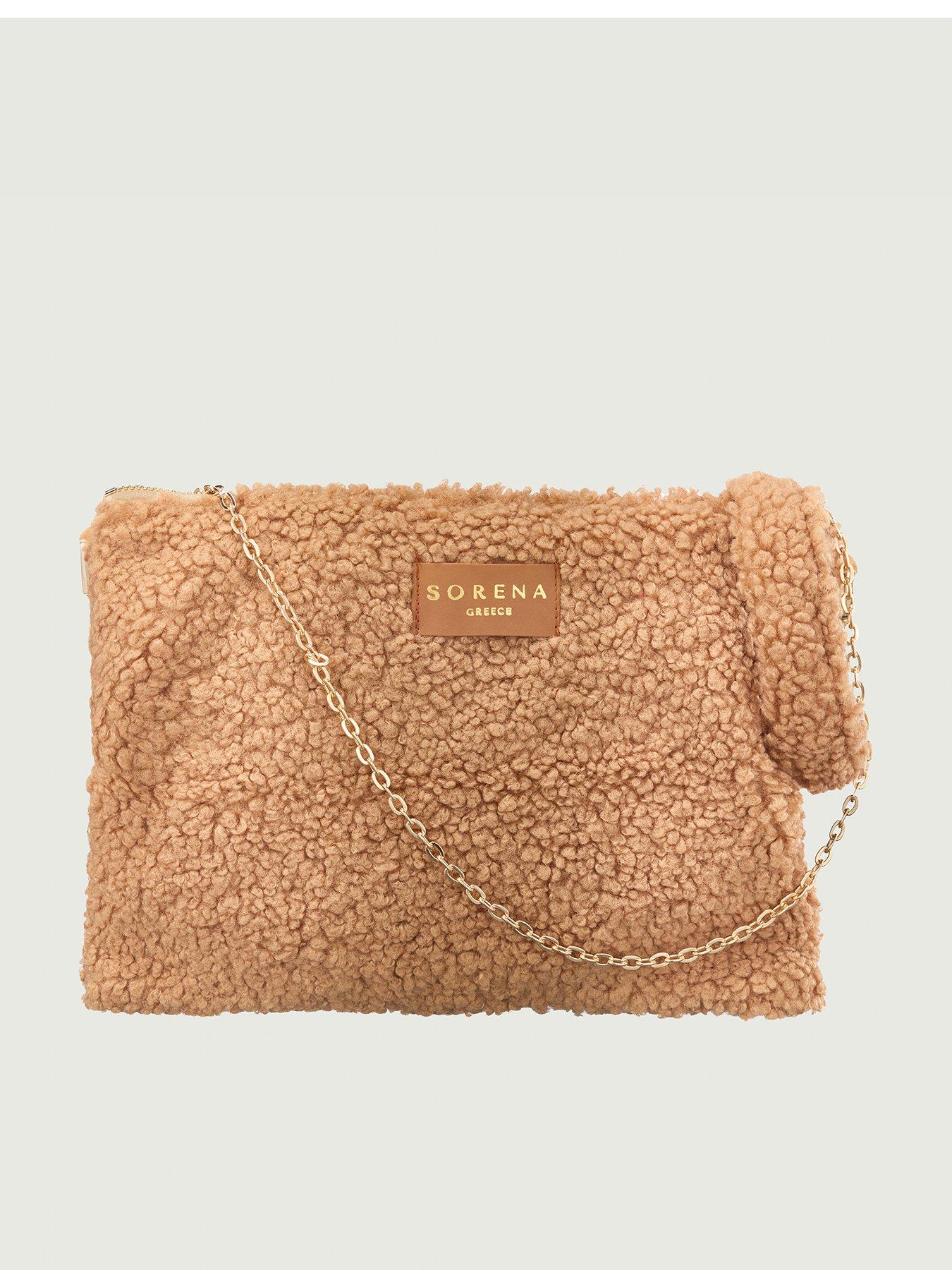 undefined Teddy Clutch Honey - Brown